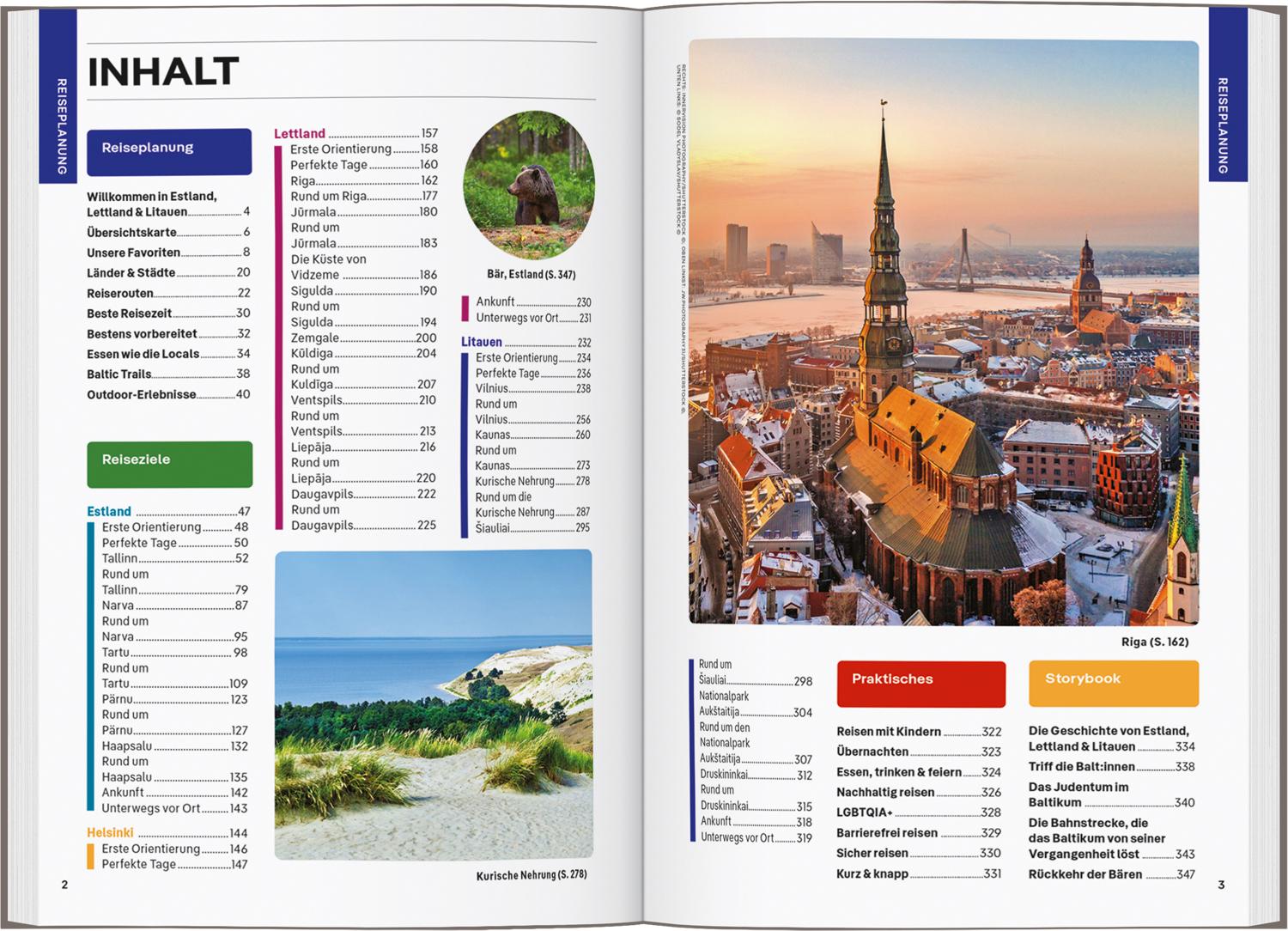 Beispielinhalt (Bild) LONELY PLANET Reiseführer Estland, Lettland & Litauen
