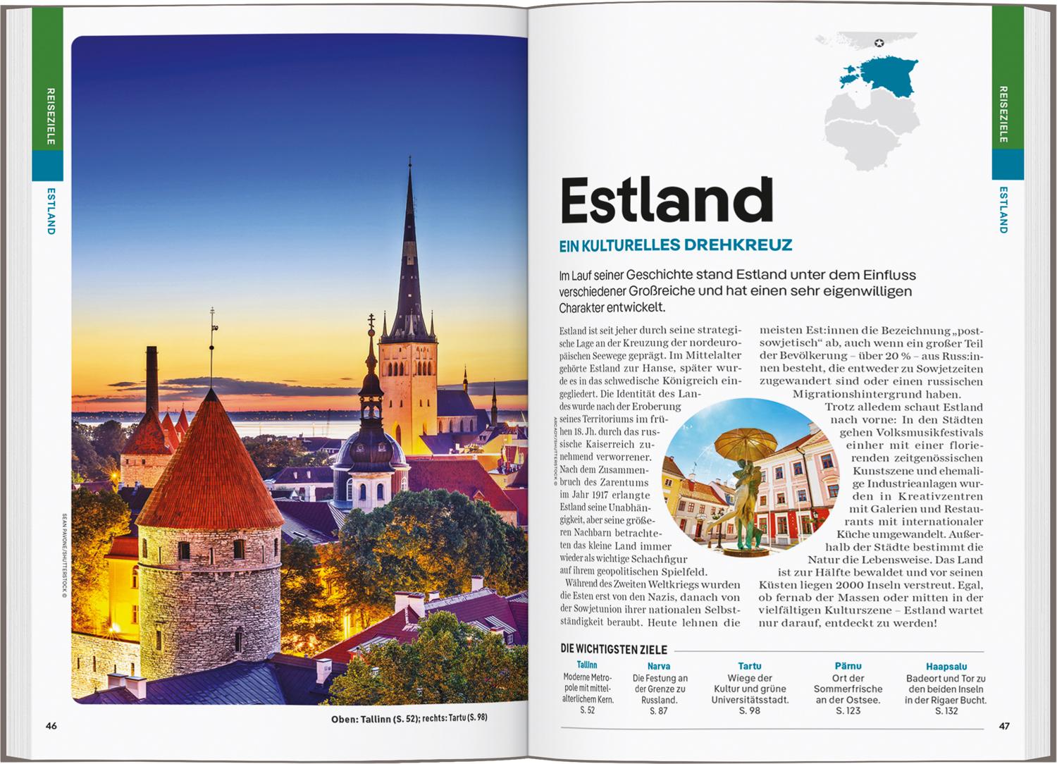 Beispielinhalt (Bild) LONELY PLANET Reiseführer Estland, Lettland & Litauen