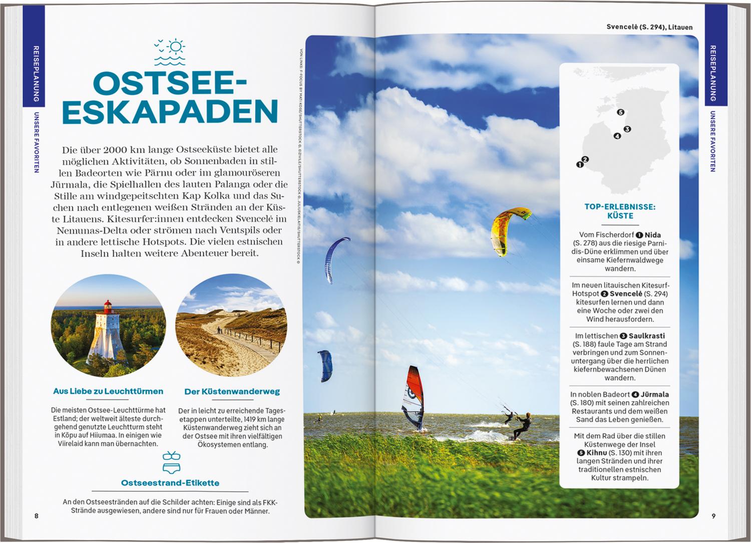 Beispielinhalt (Bild) LONELY PLANET Reiseführer Estland, Lettland & Litauen