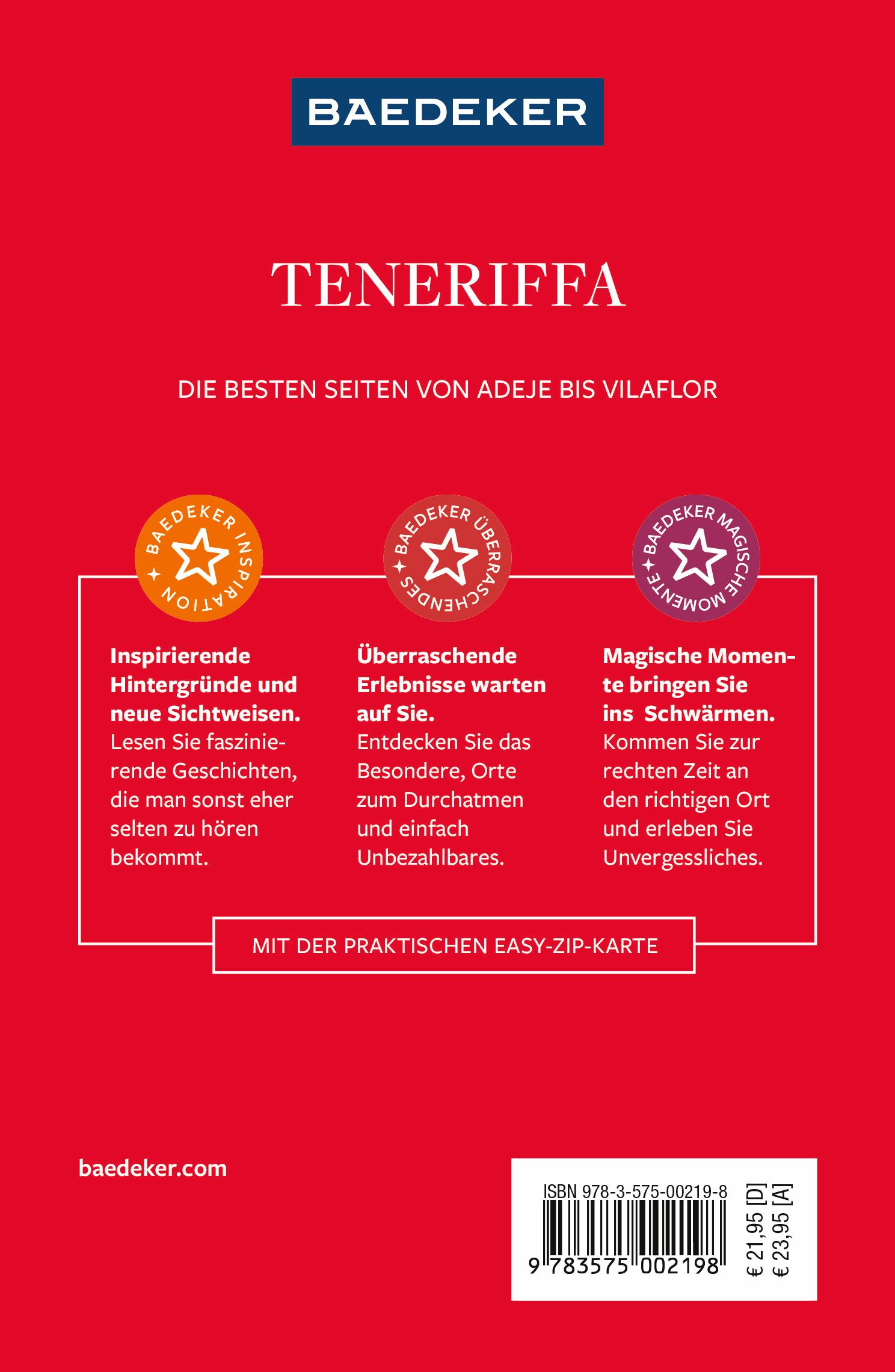 Rückseitencover Baedeker Reiseführer Teneriffa
