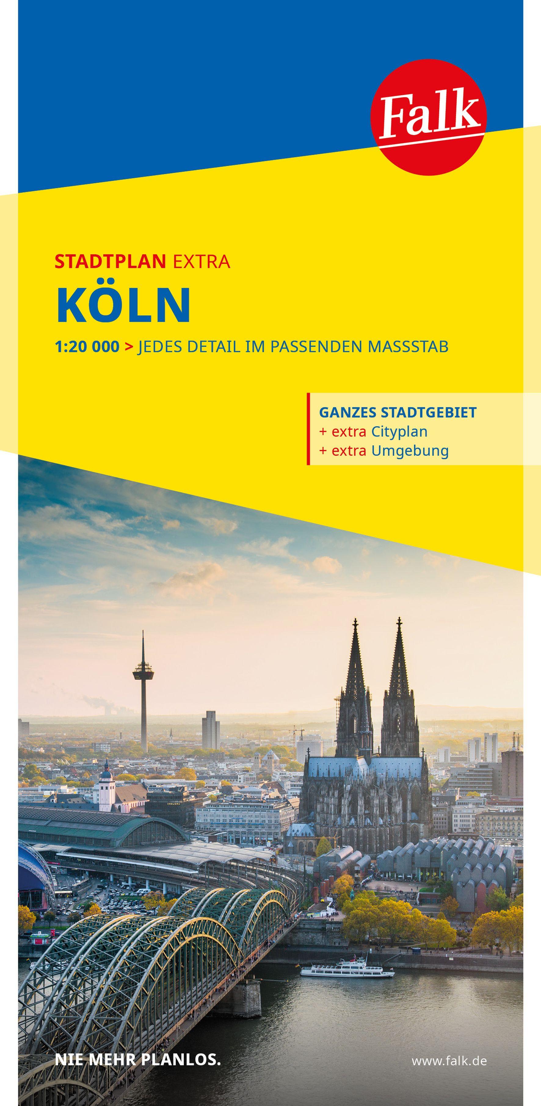 Vorderes Coverbild Falk Stadtplan Extra Köln 1:20.000