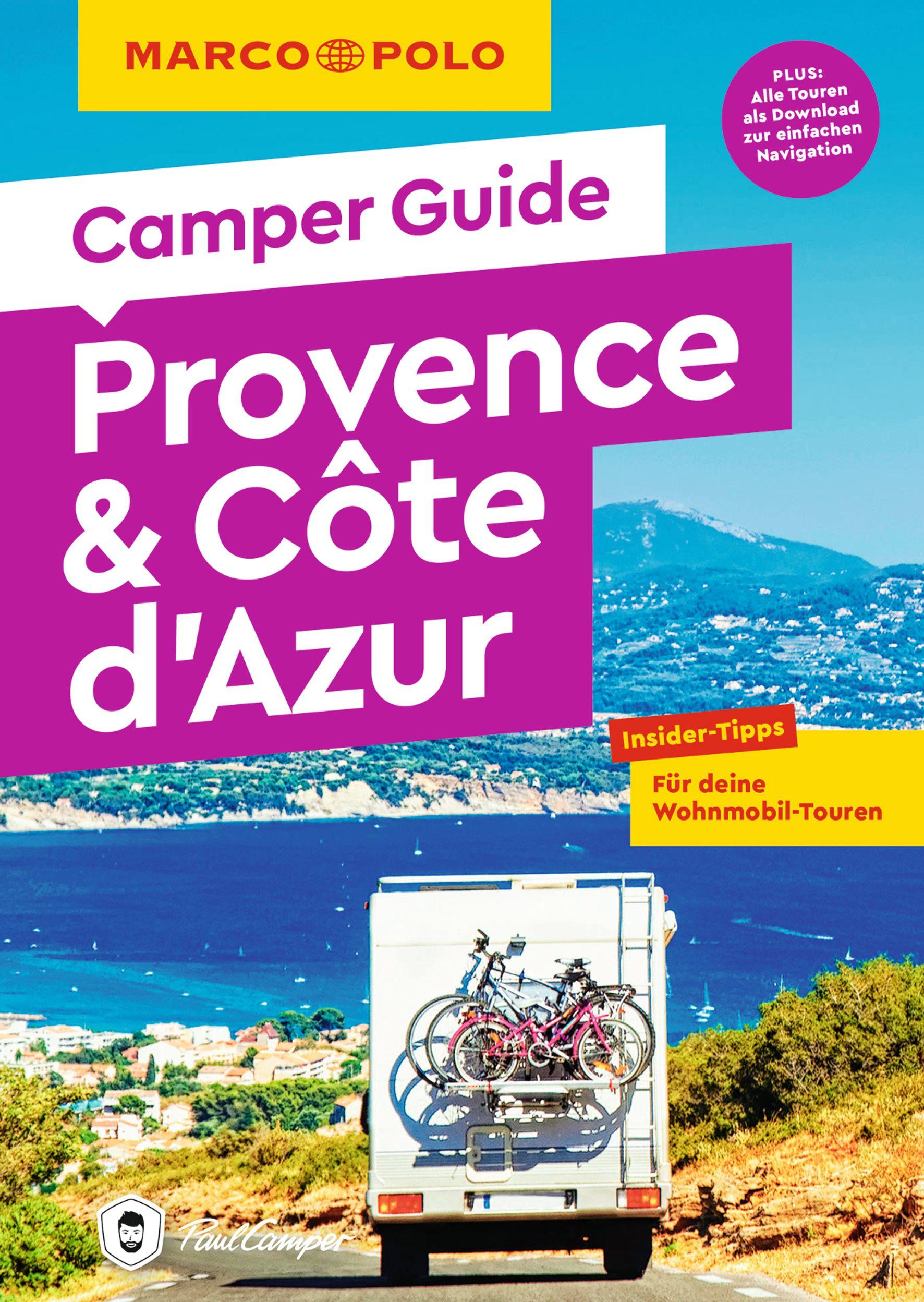 Vorderes Coverbild MARCO POLO Camper Guide Provence & Côte d`Azur