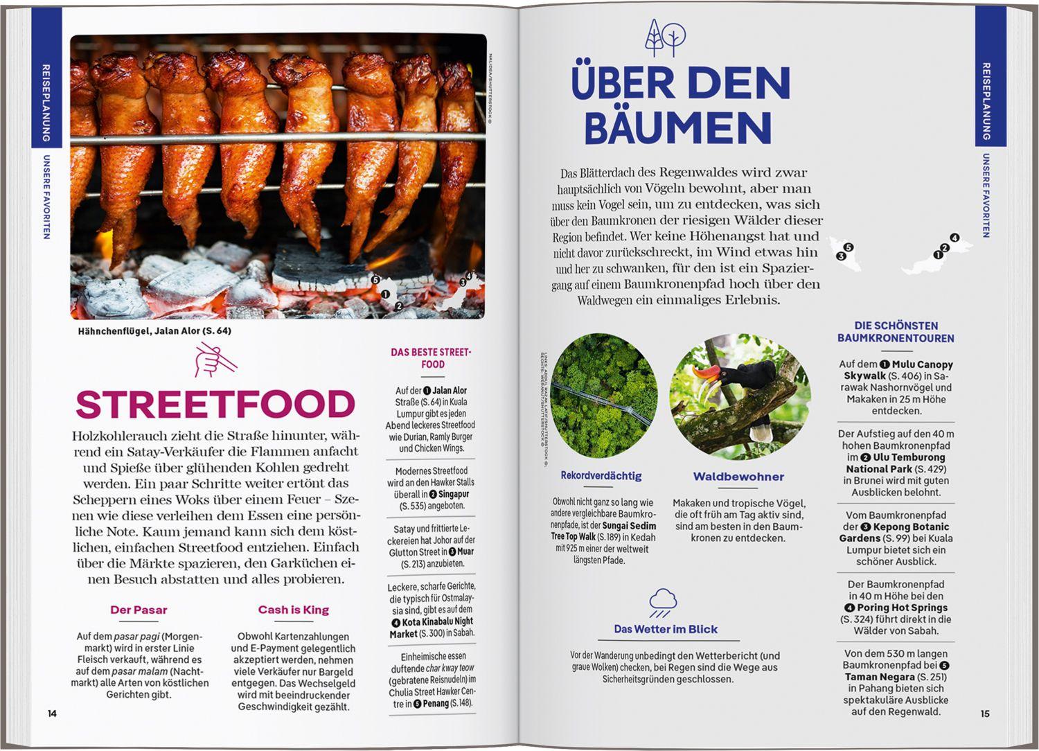 Beispielinhalt (Bild) LONELY PLANET Reiseführer Malaysia, Singapur & Brunei