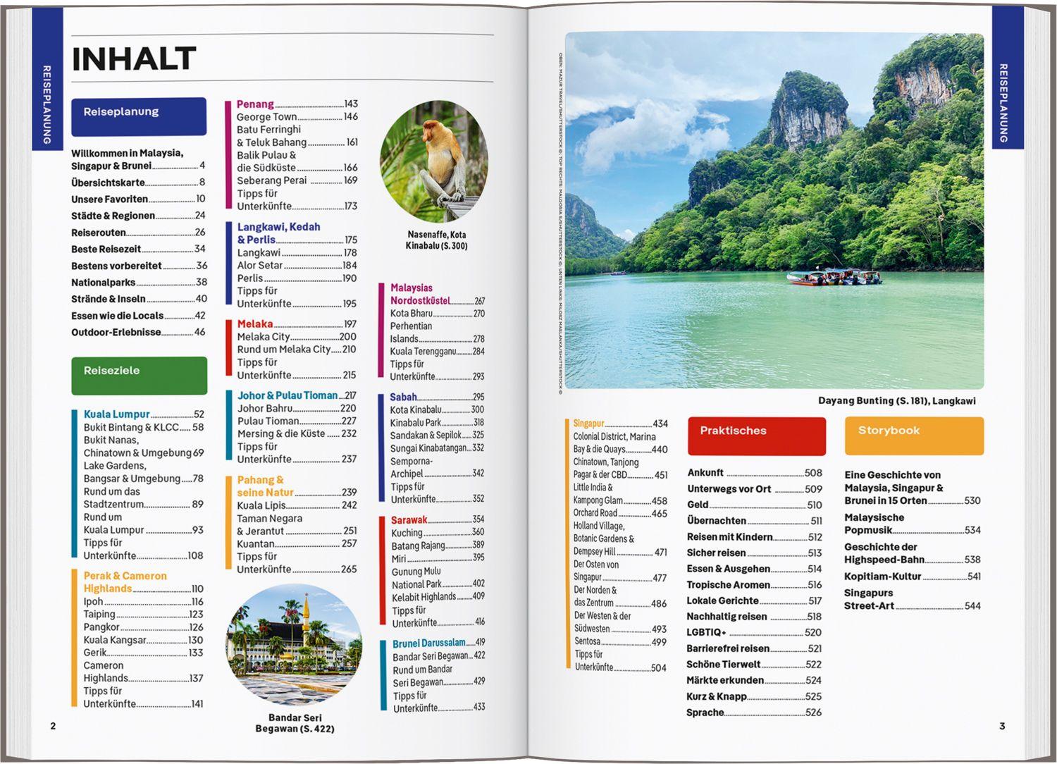 Beispielinhalt (Bild) LONELY PLANET Reiseführer Malaysia, Singapur & Brunei