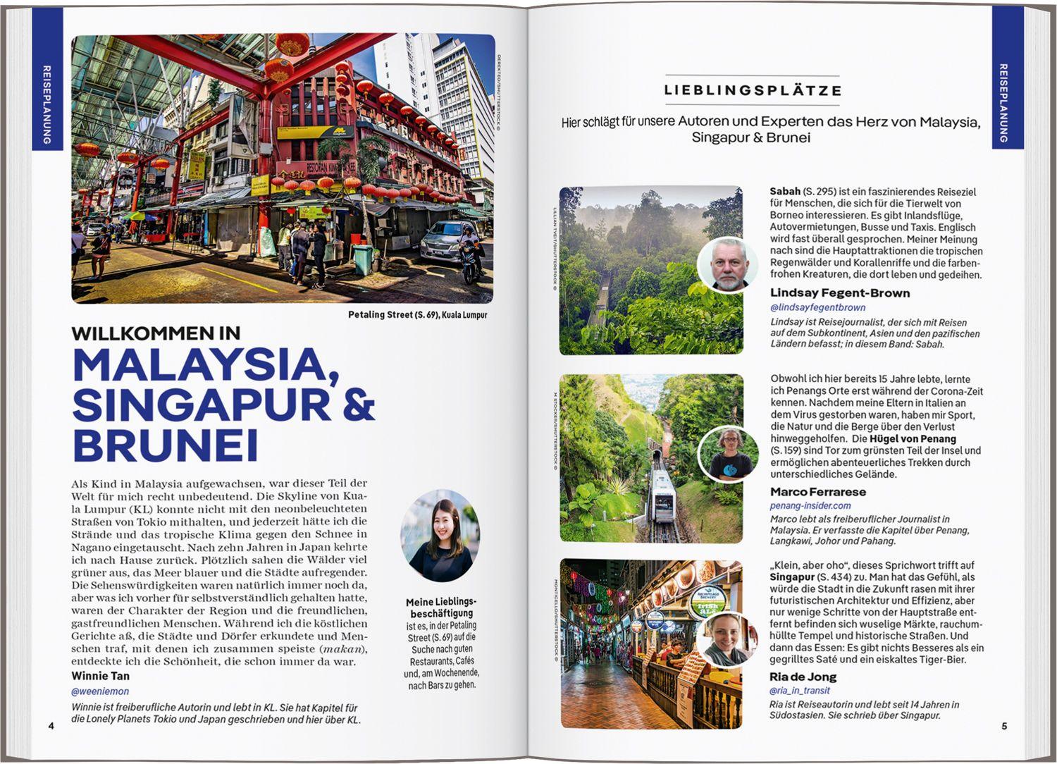 Beispielinhalt (Bild) LONELY PLANET Reiseführer Malaysia, Singapur & Brunei