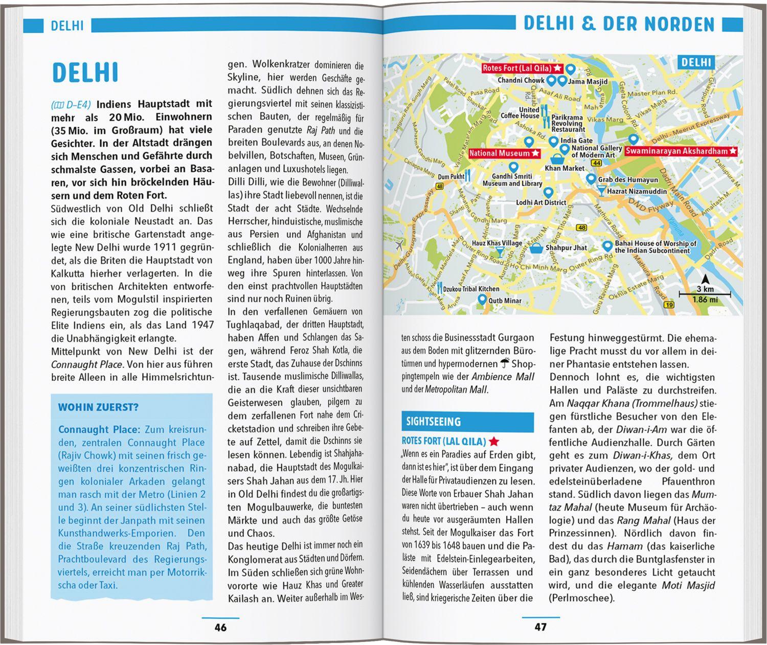 Beispielinhalt (Bild) MARCO POLO Reiseführer Indien