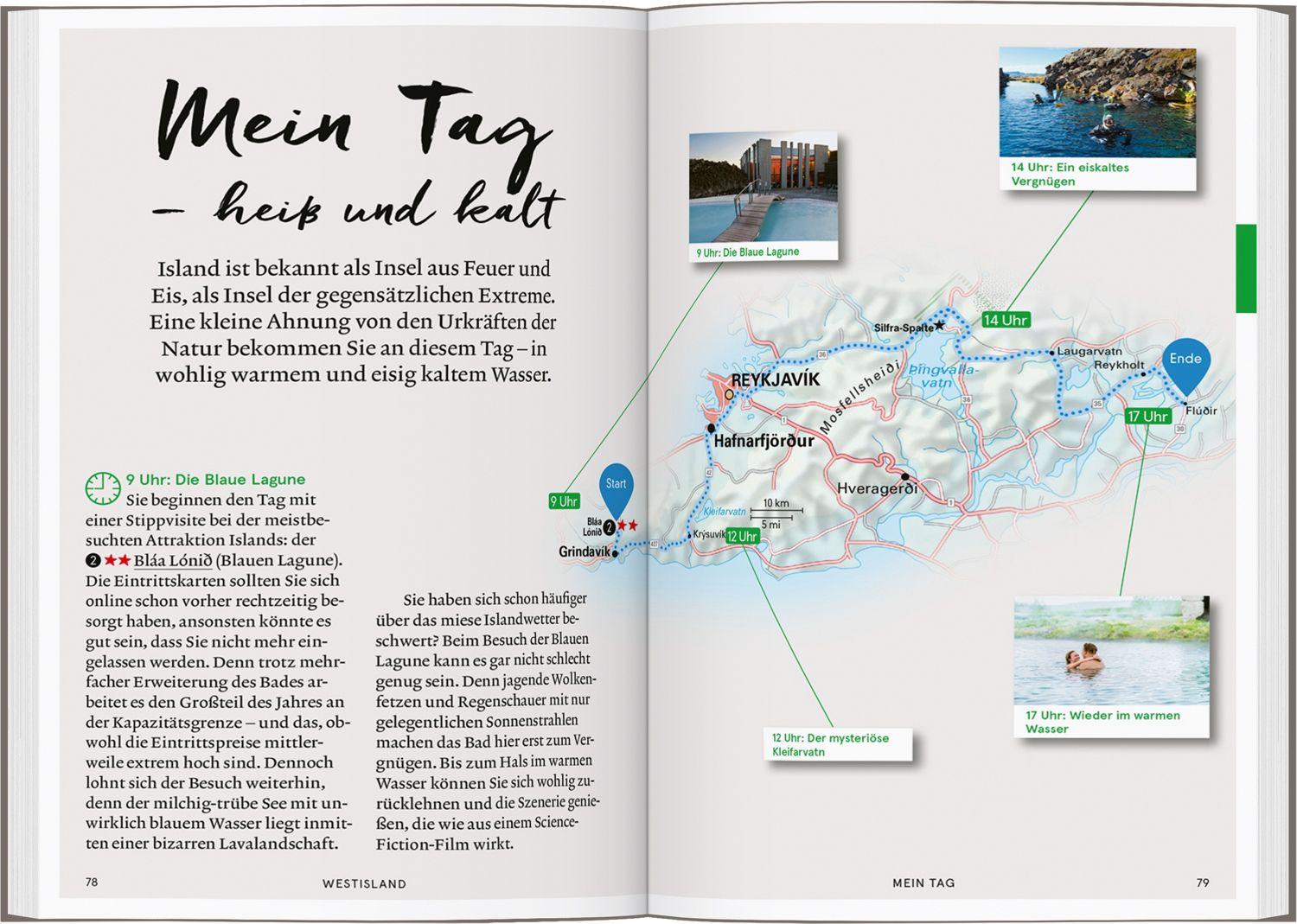 Beispielinhalt (Bild) Baedeker SMART Reiseführer Island