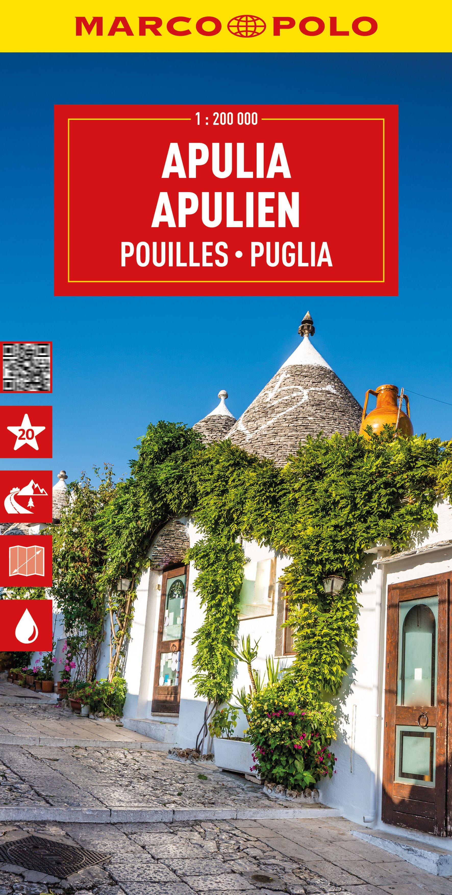 Vorderes Coverbild MARCO POLO Reisekarte Italien 11 Apulien 1:200.000