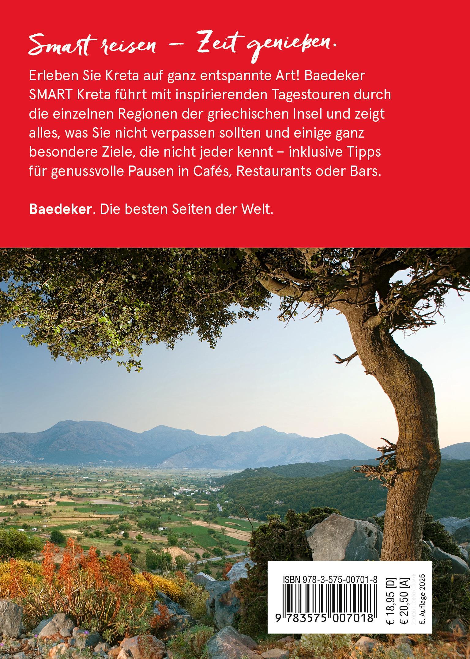 Rückseitencover Baedeker SMART Reiseführer Kreta