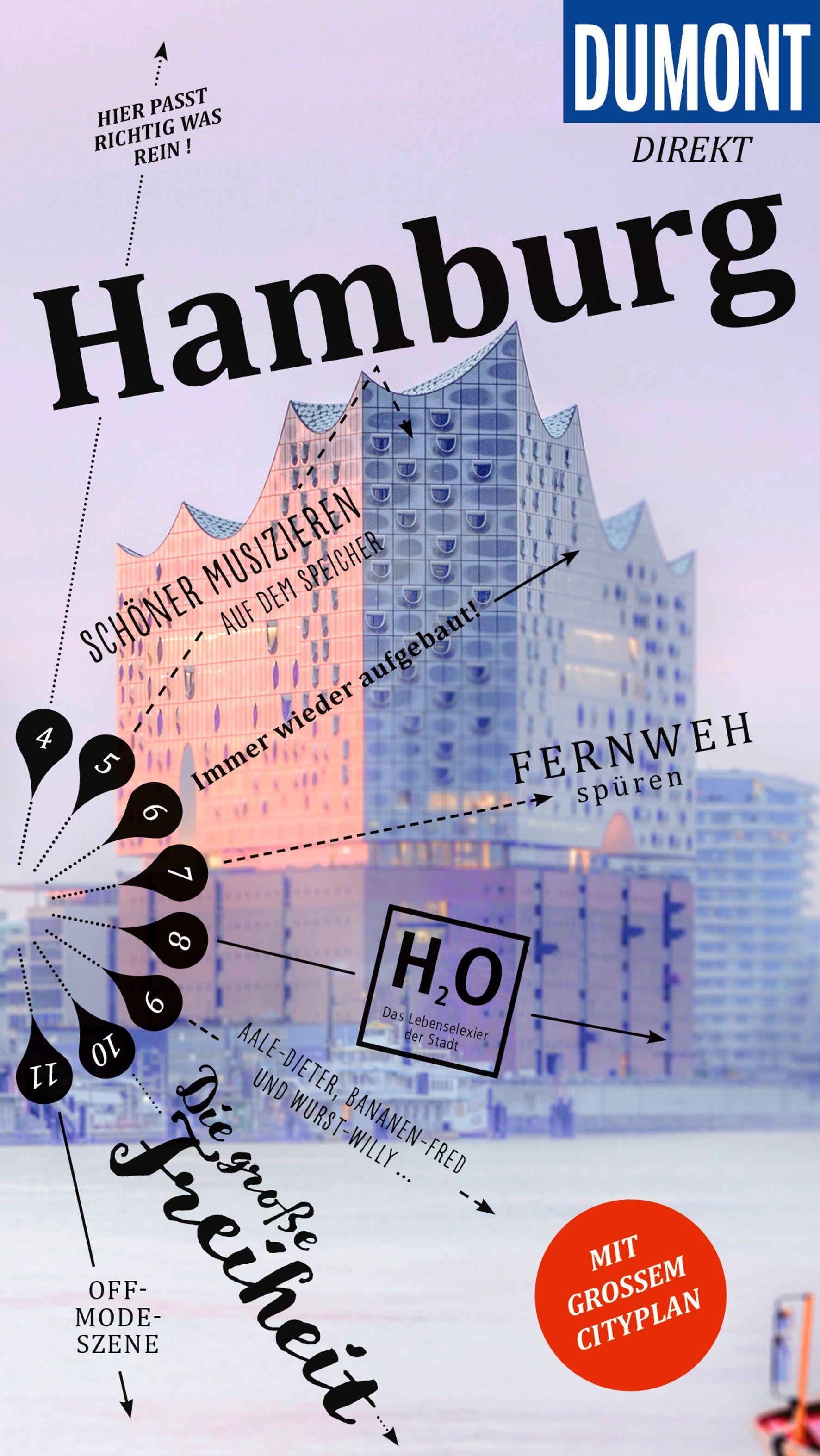 Vorderes Coverbild DUMONT direkt Reiseführer Hamburg