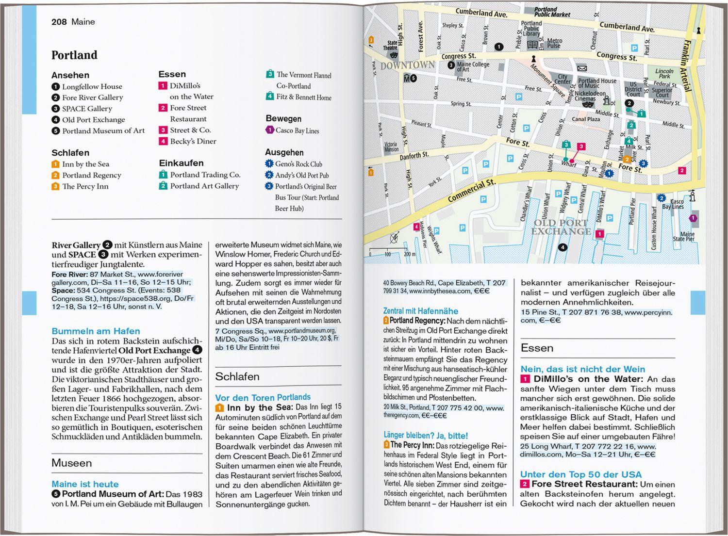 Beispielinhalt (Bild) DUMONT Reise-Taschenbuch Reiseführer Boston & Neuengland