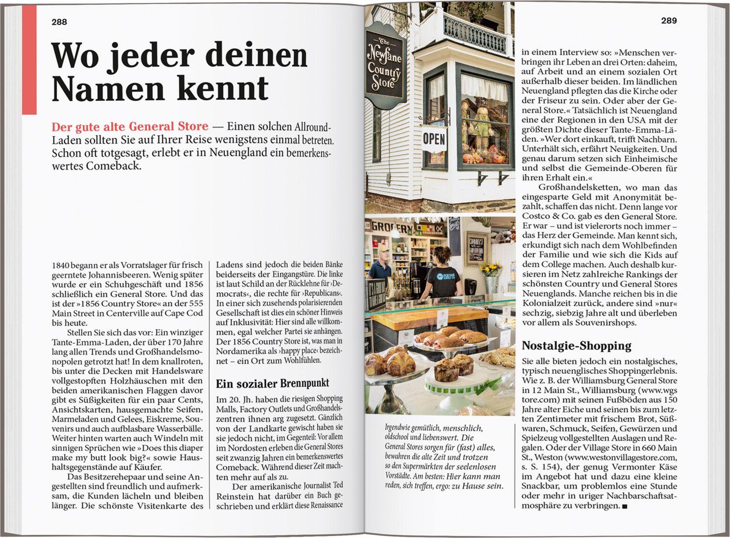 Beispielinhalt (Bild) DUMONT Reise-Taschenbuch Reiseführer Boston & Neuengland