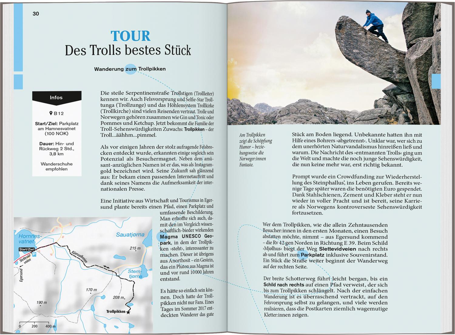 Beispielinhalt (Bild) DUMONT Reise-Taschenbuch Reiseführer Norwegen, Das Fjordland