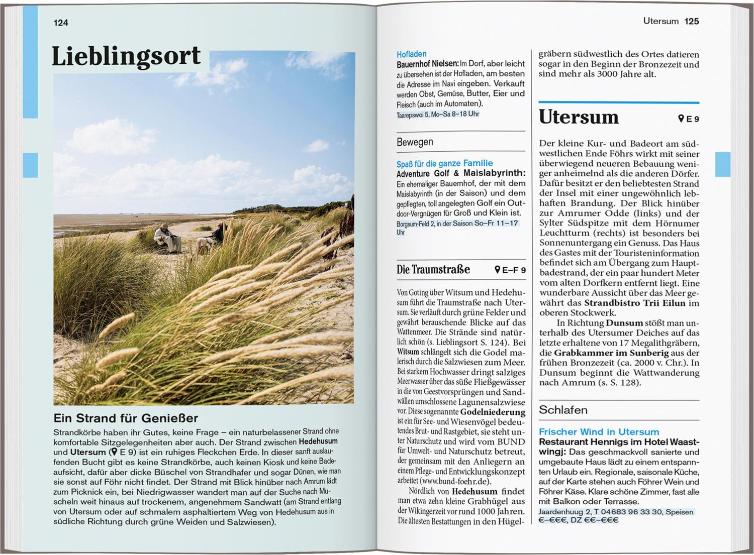 Beispielinhalt (Bild) DUMONT Reise-Taschenbuch Reiseführer Sylt, Föhr, Amrum