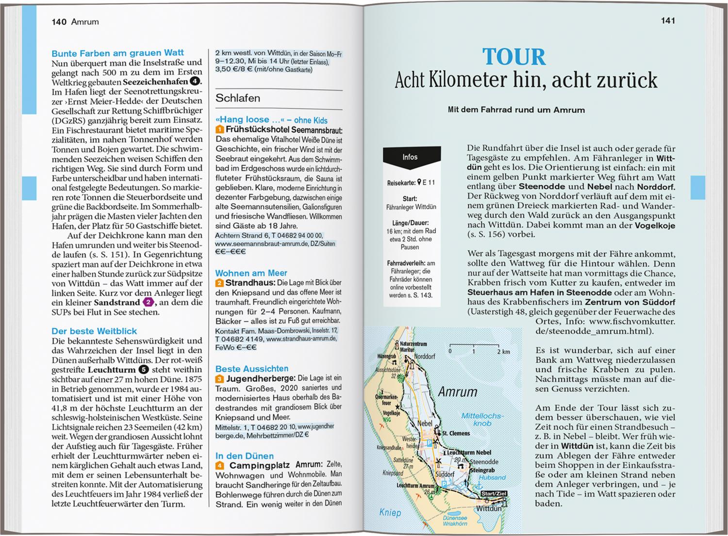 Beispielinhalt (Bild) DUMONT Reise-Taschenbuch Reiseführer Sylt, Föhr, Amrum
