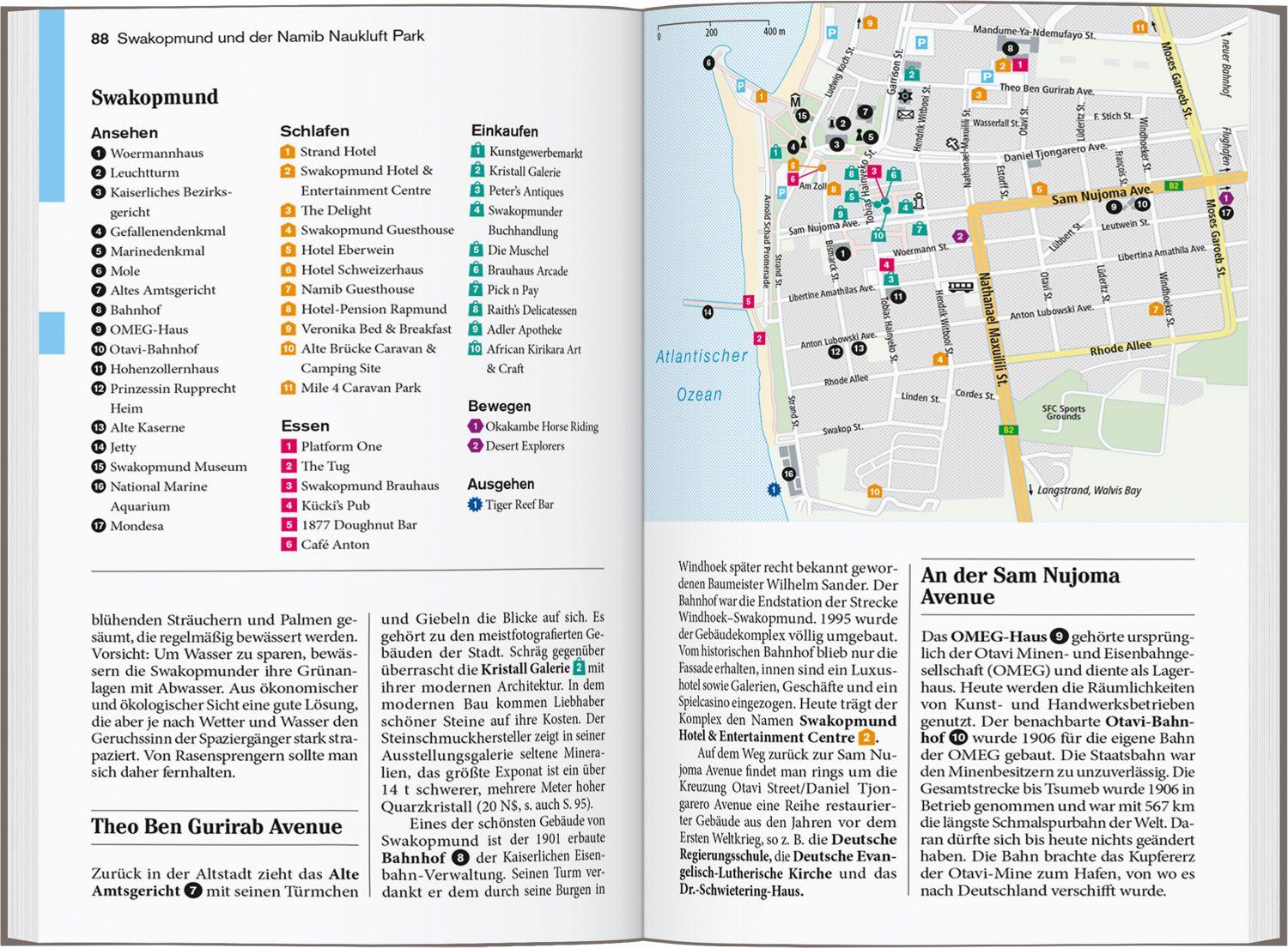Beispielinhalt (Bild) DUMONT Reise-Taschenbuch Reiseführer Namibia