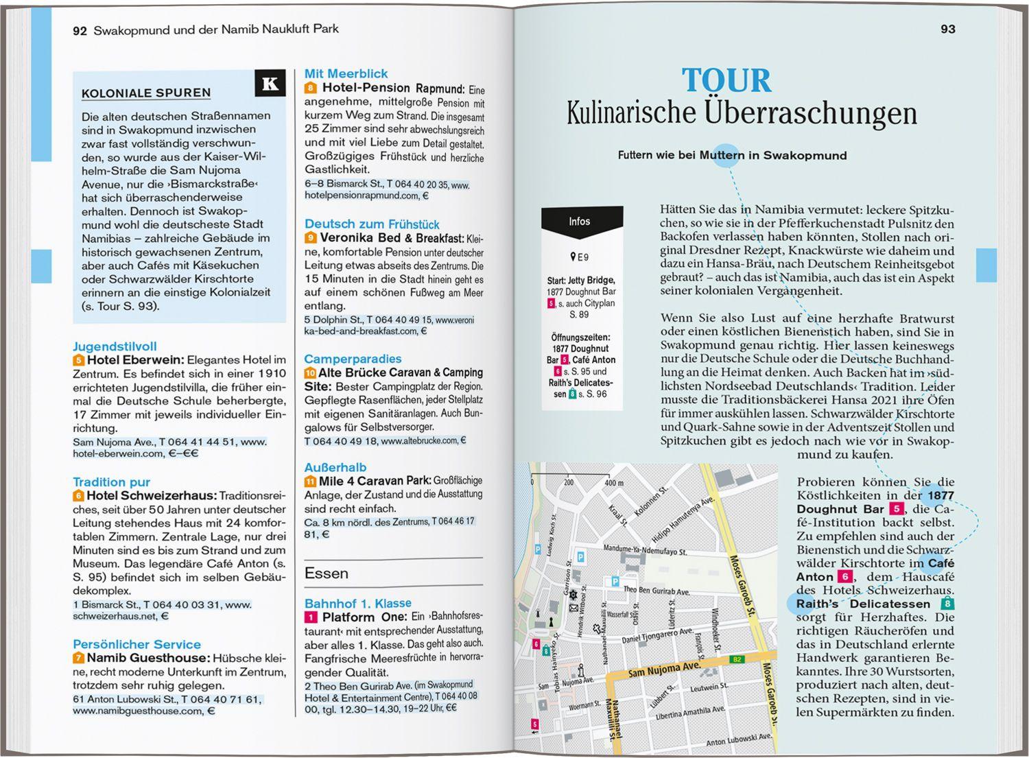 Beispielinhalt (Bild) DUMONT Reise-Taschenbuch Reiseführer Namibia