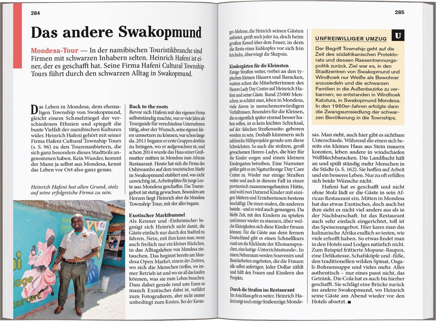 Beispielinhalt (Bild) DUMONT Reise-Taschenbuch Reiseführer Namibia