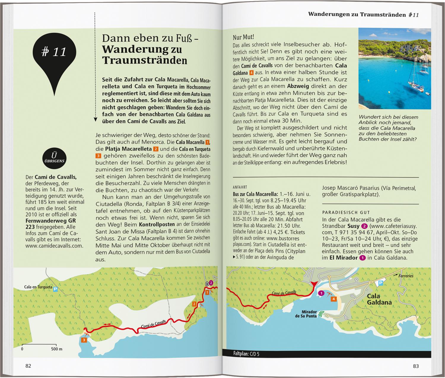 Beispielinhalt (Bild) DUMONT direkt Reiseführer Menorca