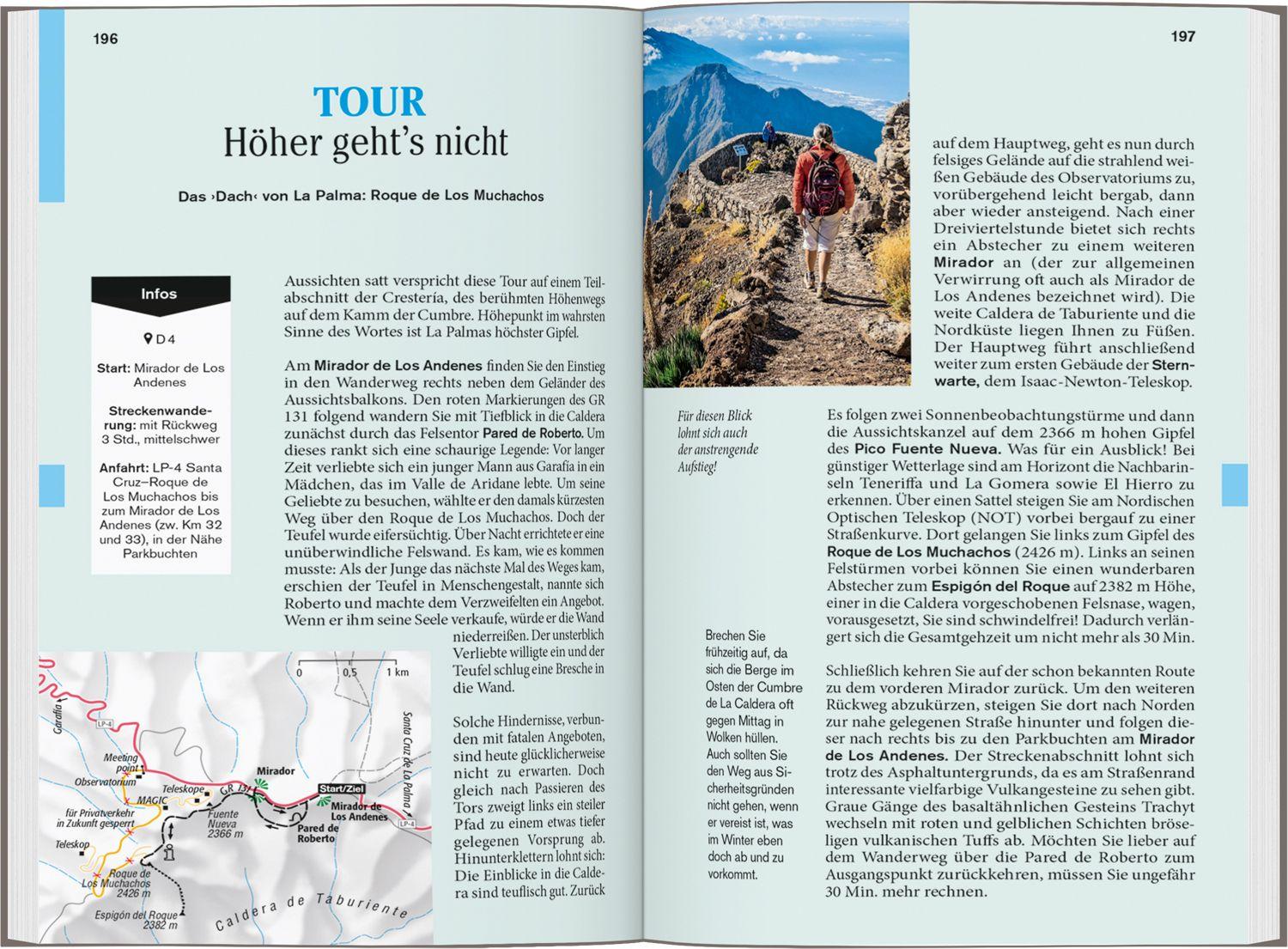 Beispielinhalt (Bild) DUMONT Reise-Taschenbuch Reiseführer La Palma
