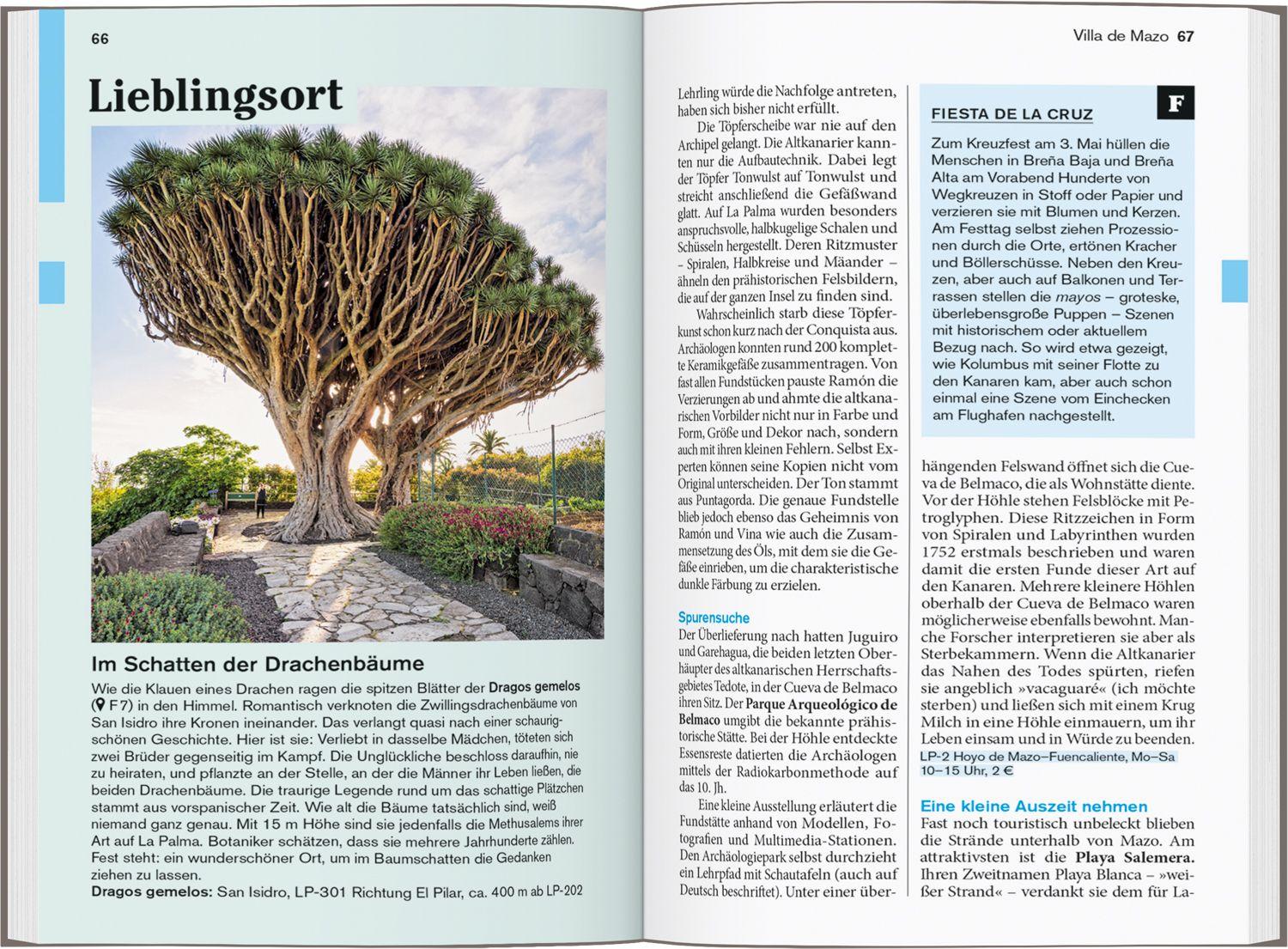 Beispielinhalt (Bild) DUMONT Reise-Taschenbuch Reiseführer La Palma