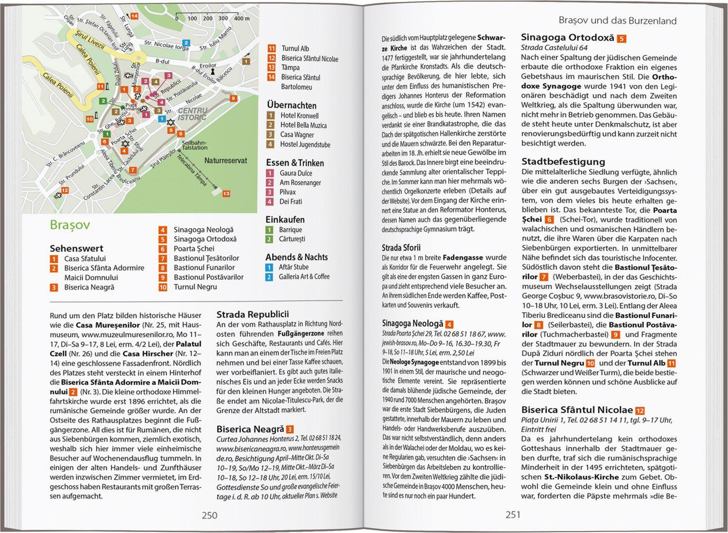 Beispielinhalt (Bild) DUMONT Reise-Handbuch Reiseführer Rumänien