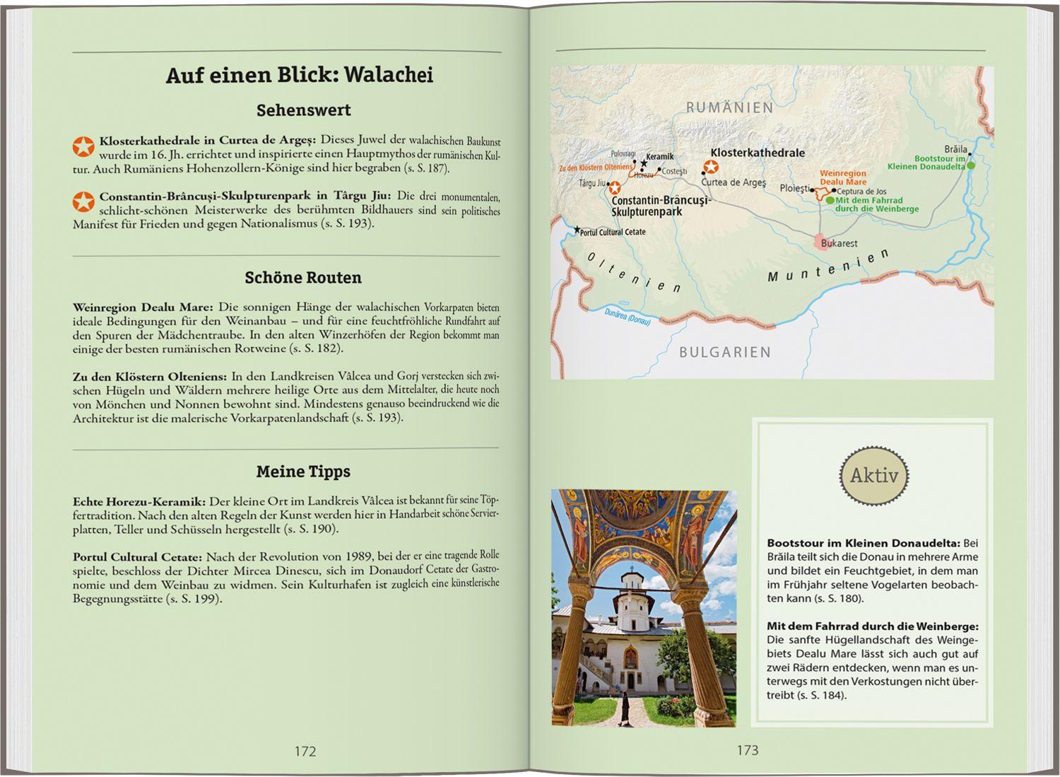 Beispielinhalt (Bild) DUMONT Reise-Handbuch Reiseführer Rumänien