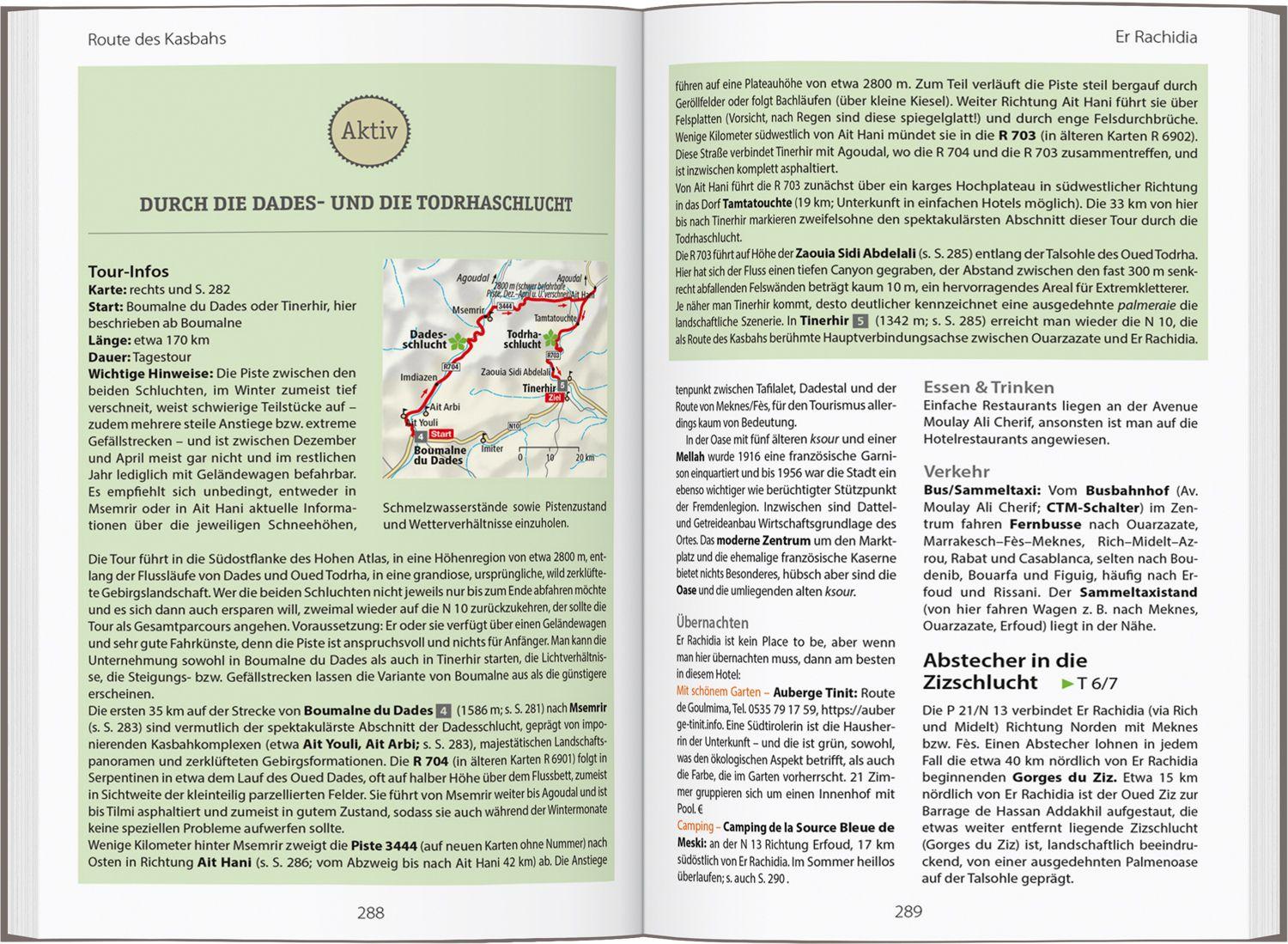 Beispielinhalt (Bild) DUMONT Reise-Handbuch Reiseführer Marokko