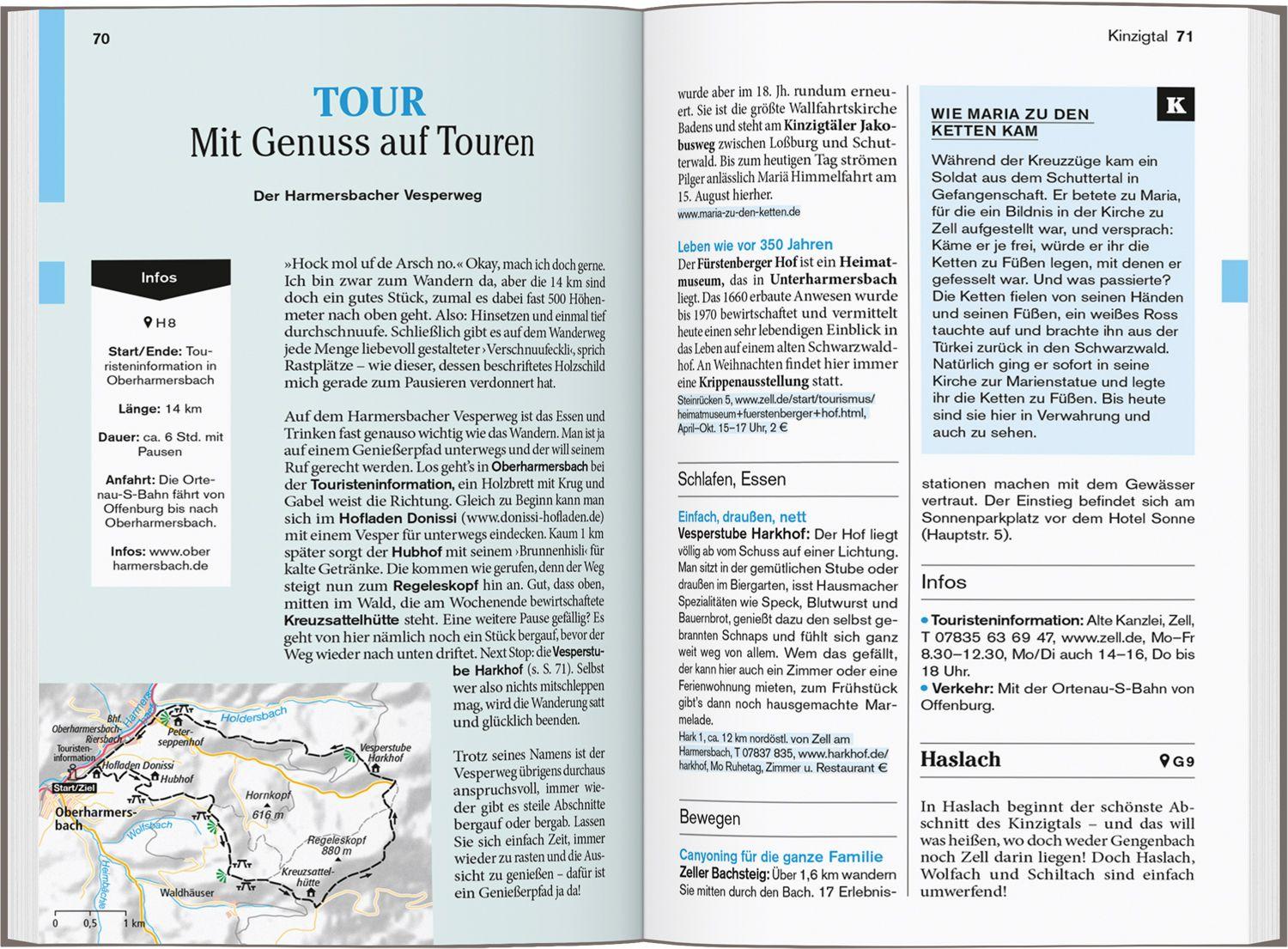 Beispielinhalt (Bild) DUMONT Reise-Taschenbuch Reiseführer Schwarzwald