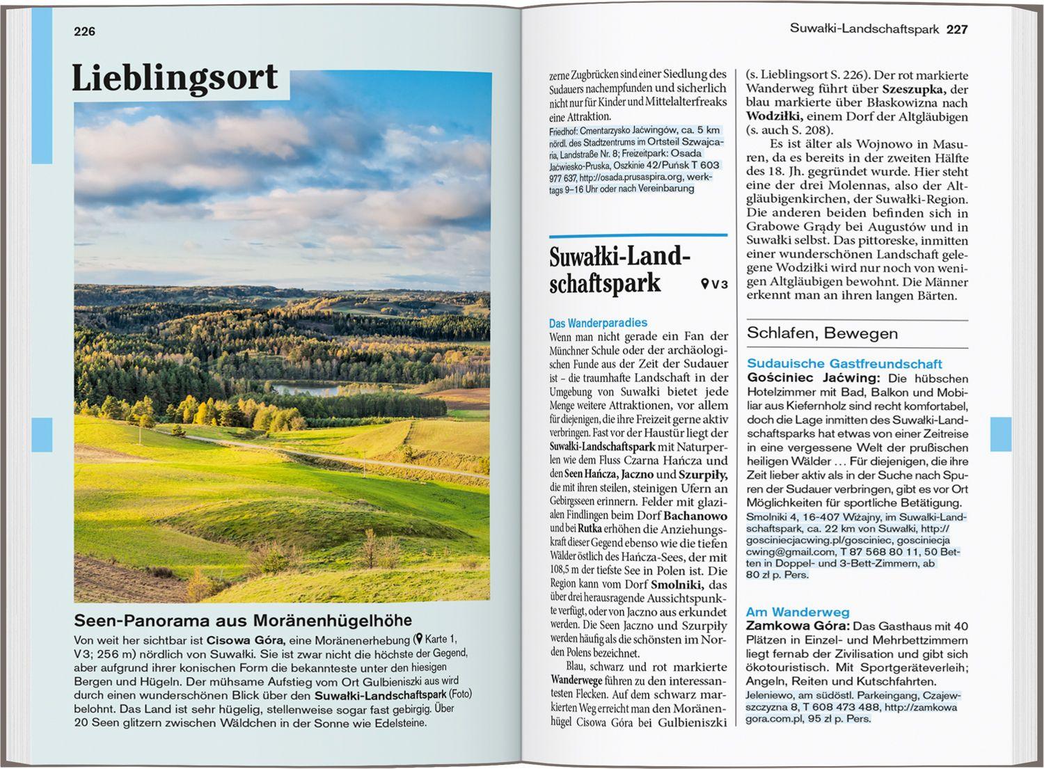 Beispielinhalt (Bild) DUMONT Reise-Taschenbuch Reiseführer Masuren, Danzig, Marienburg