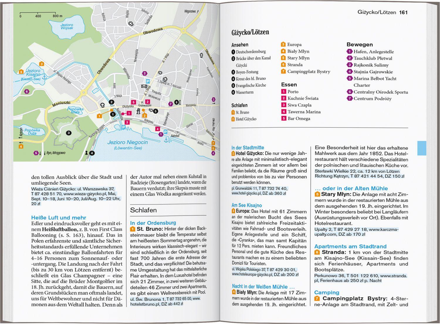 Beispielinhalt (Bild) DUMONT Reise-Taschenbuch Reiseführer Masuren, Danzig, Marienburg