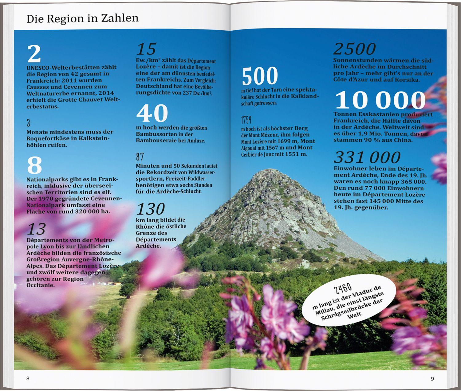 Beispielinhalt (Bild) DUMONT direkt Reiseführer Ardeche, Tarn und Cevennen