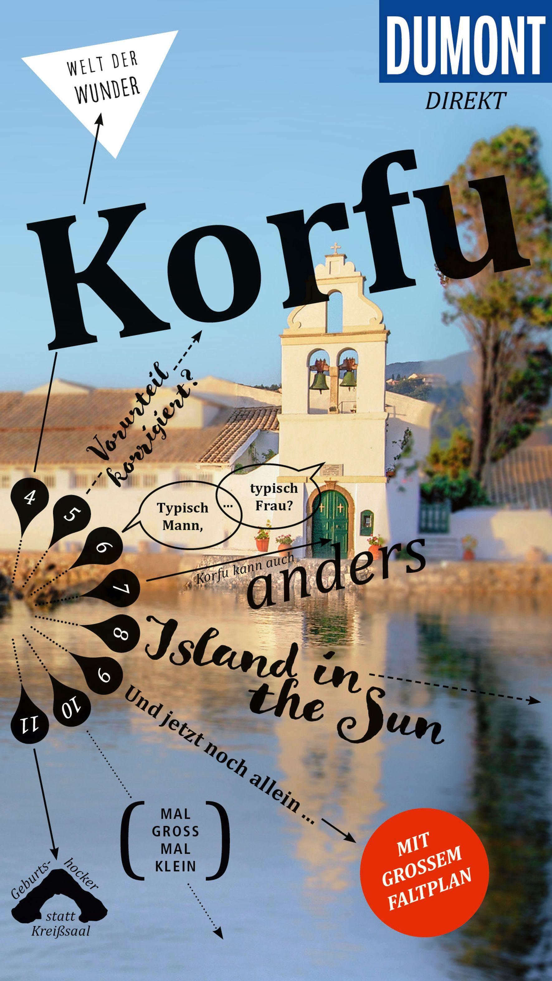 Vorderes Coverbild DUMONT direkt Reiseführer Korfu