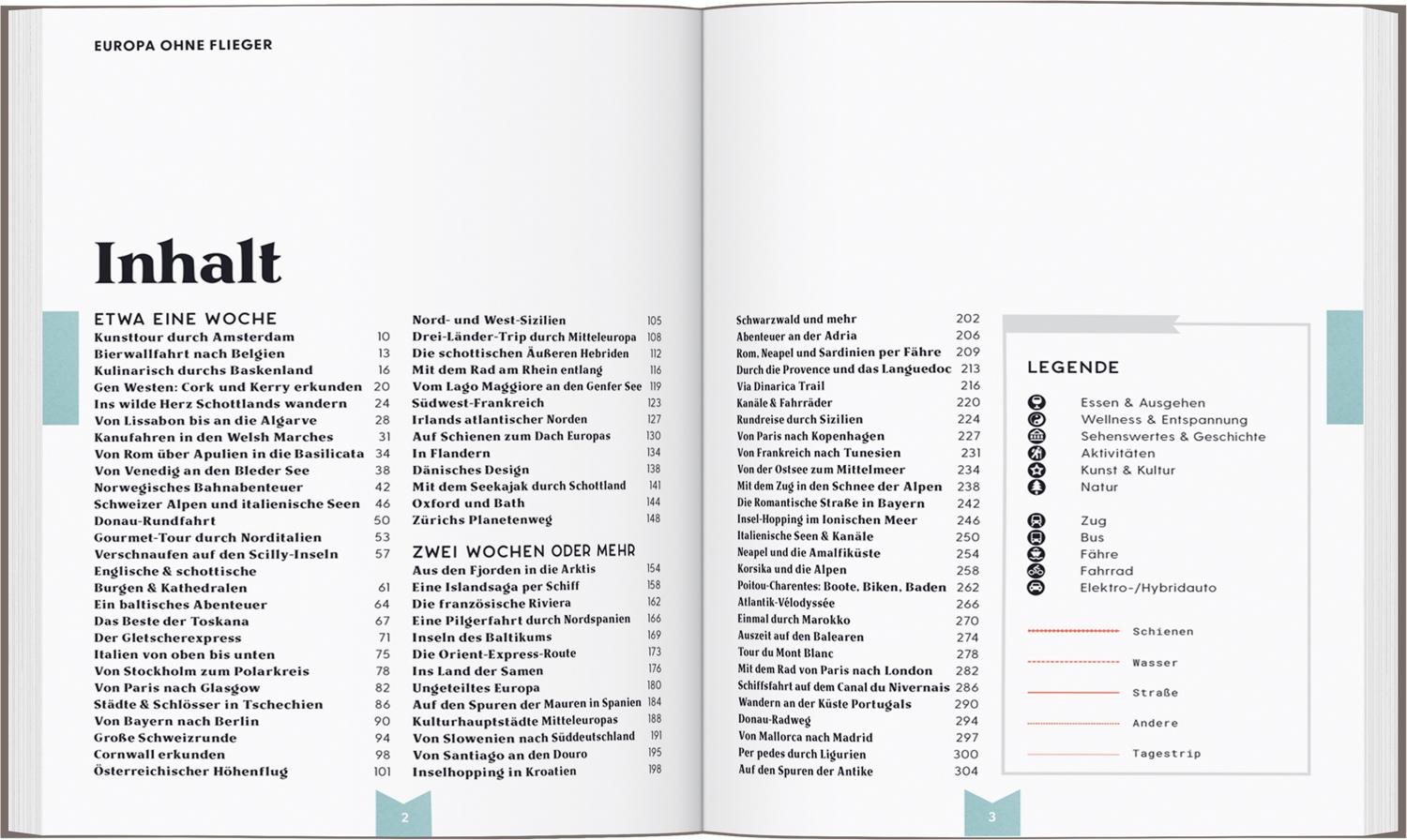 Beispielinhalt (Bild) LONELY PLANET Bildband Europa ohne Flieger