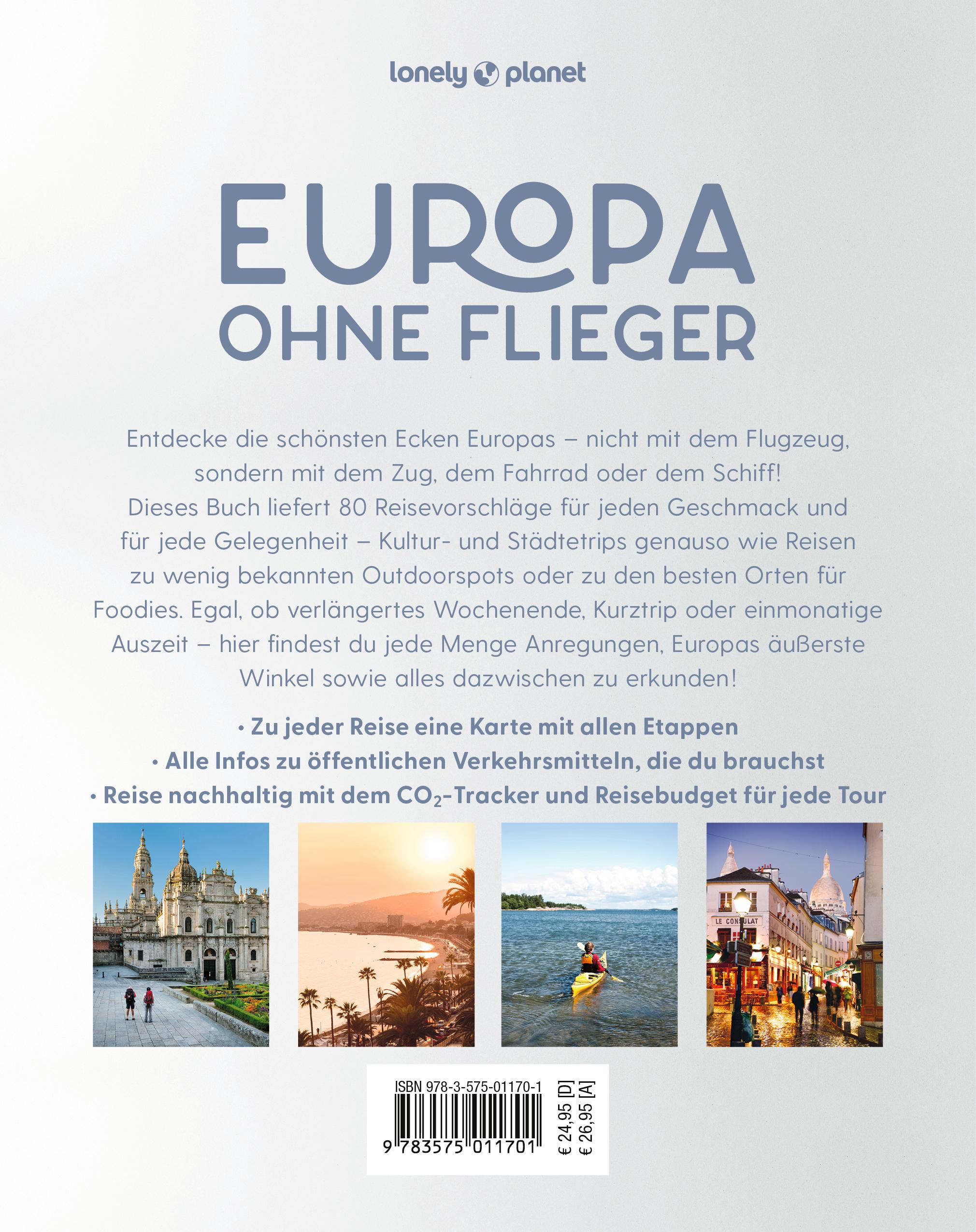 Rückseitencover LONELY PLANET Bildband Europa ohne Flieger