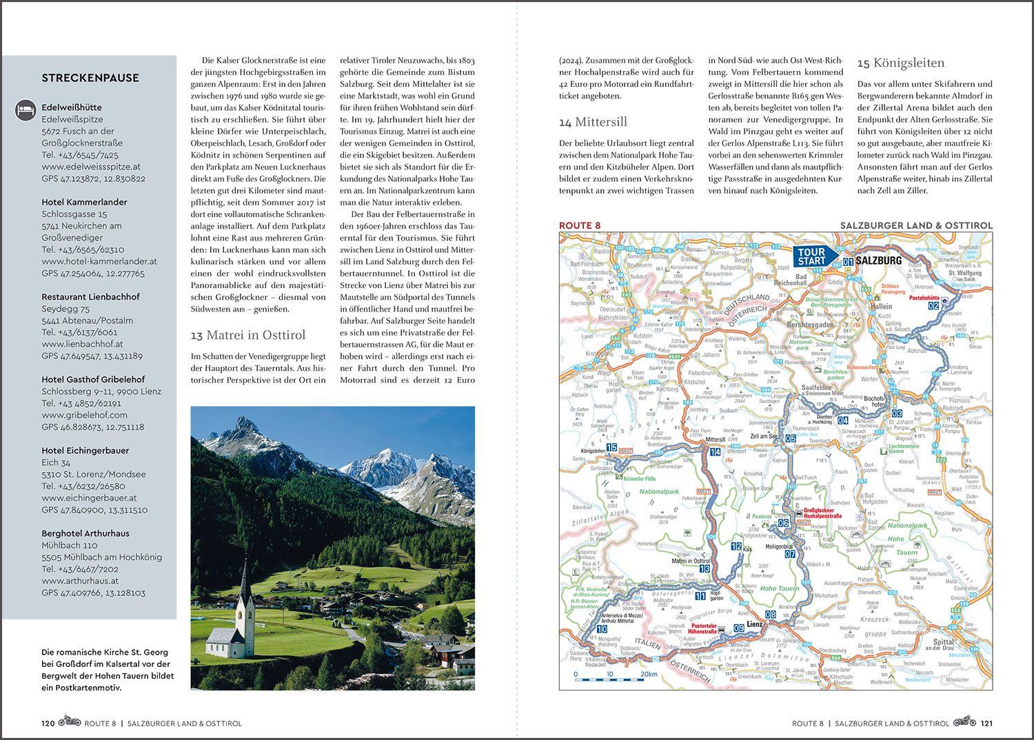 Beispielinhalt (Bild) KUNTH Abgefahren - Die schönsten Bikertouren in Europa