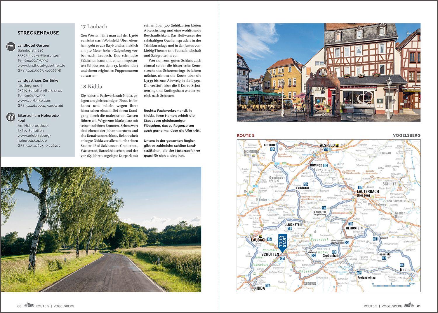 Beispielinhalt (Bild) KUNTH Abgefahren - Die schönsten Bikertouren Deutschlands