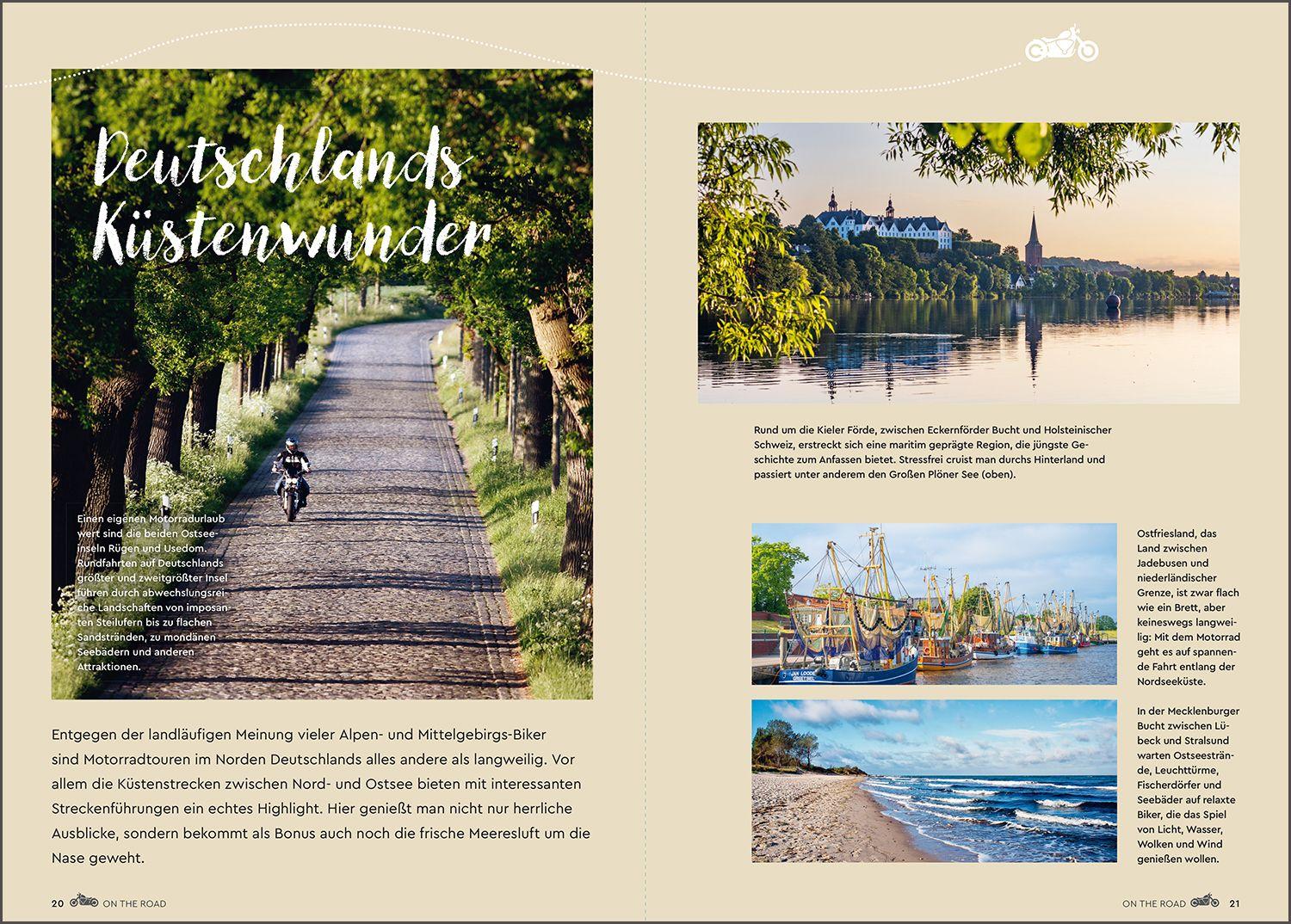 Beispielinhalt (Bild) KUNTH Abgefahren - Die schönsten Bikertouren Deutschlands