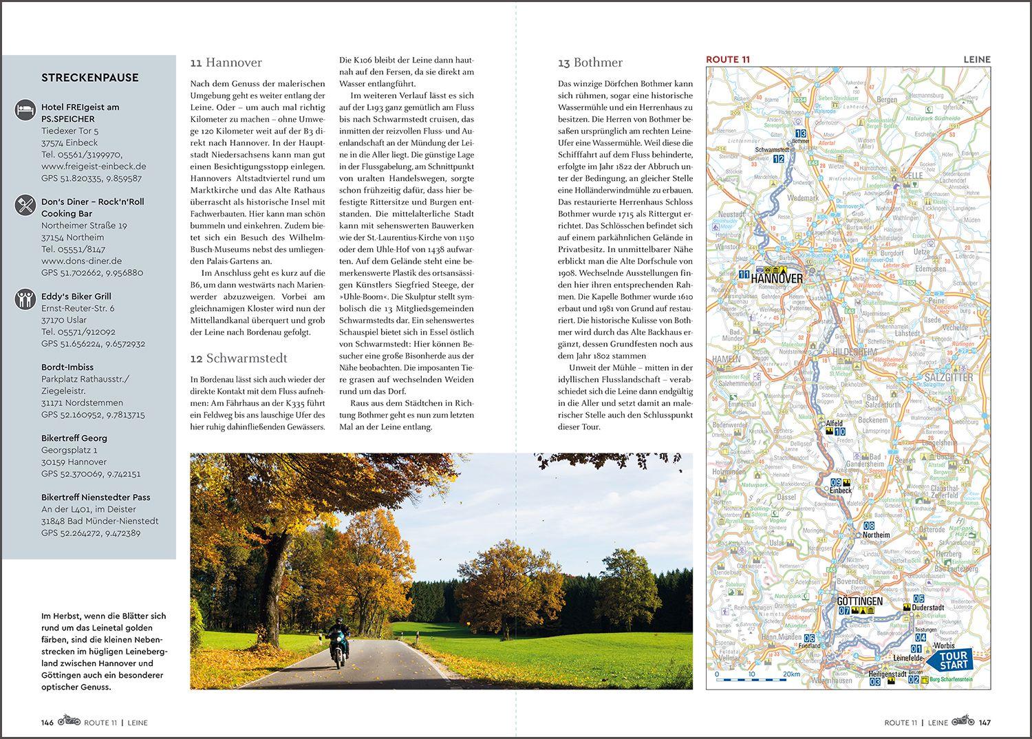 Beispielinhalt (Bild) KUNTH Abgefahren - Die schönsten Bikertouren Deutschlands