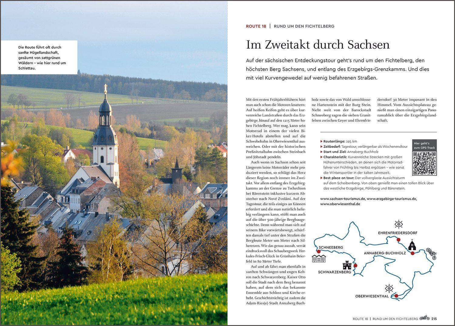 Beispielinhalt (Bild) KUNTH Abgefahren - Die schönsten Bikertouren Deutschlands