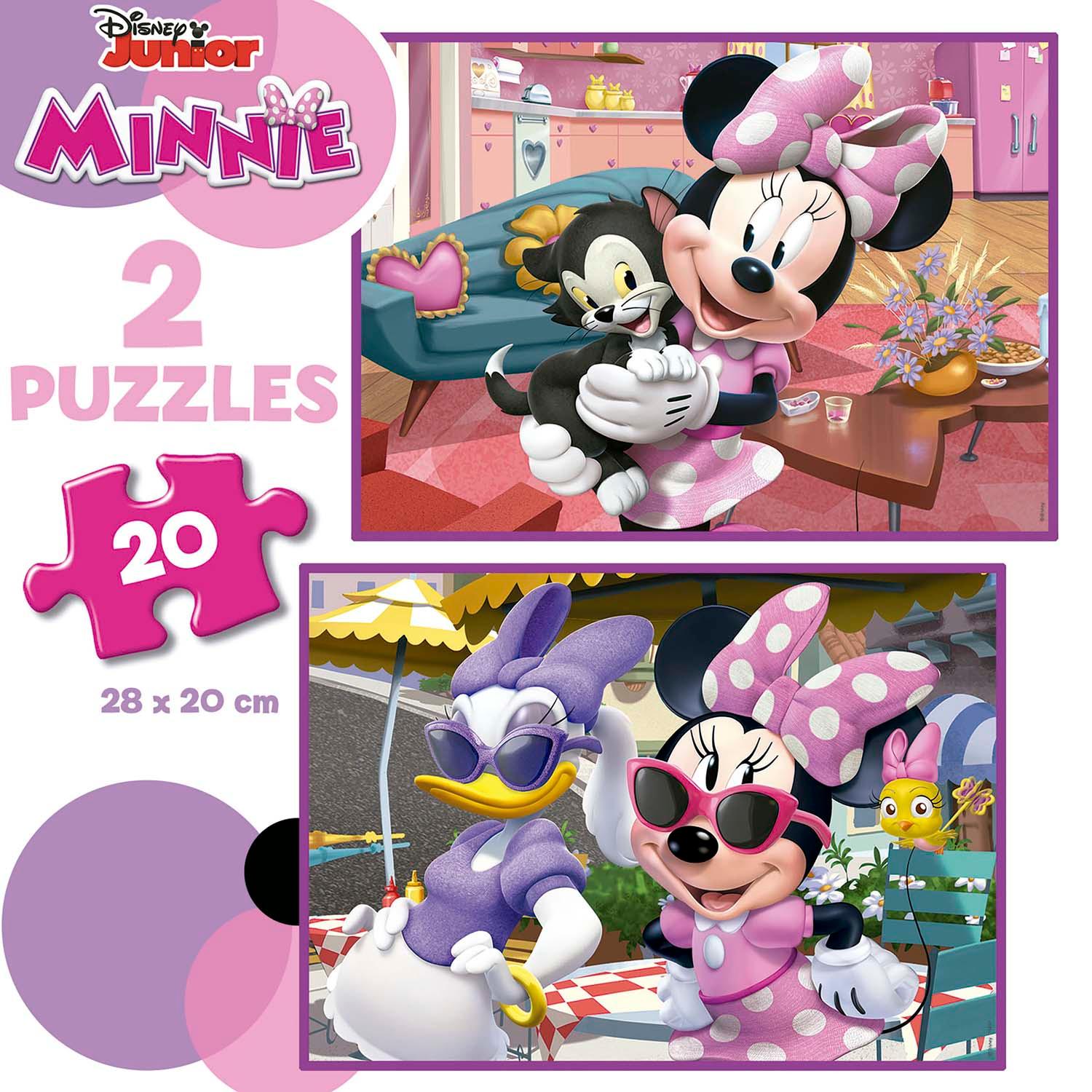 Beispielinhalt (Bild) Educa - Disney - Minnie - Puzzle 2x20 Teile