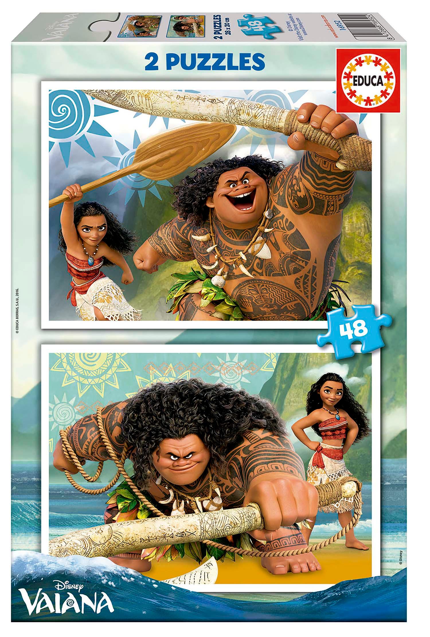 Vorderes Coverbild Educa - Disney - Vaiana - Puzzle 2x48 Teile