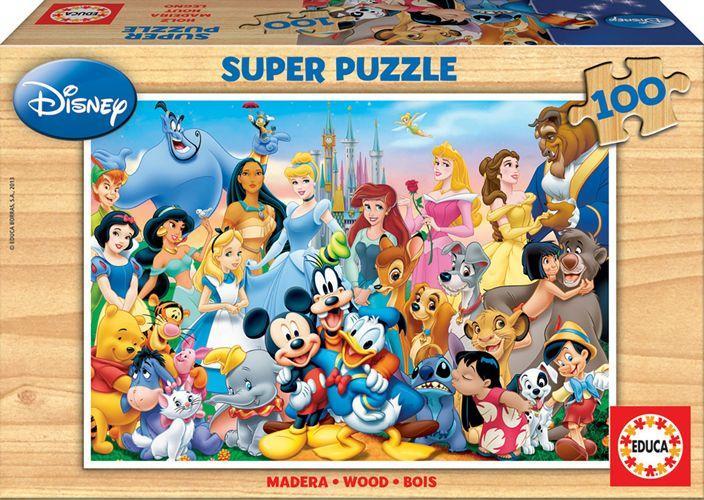 Vorderes Coverbild Educa - Die wunderbare Welt von Disney - Puzzle 100 Teile