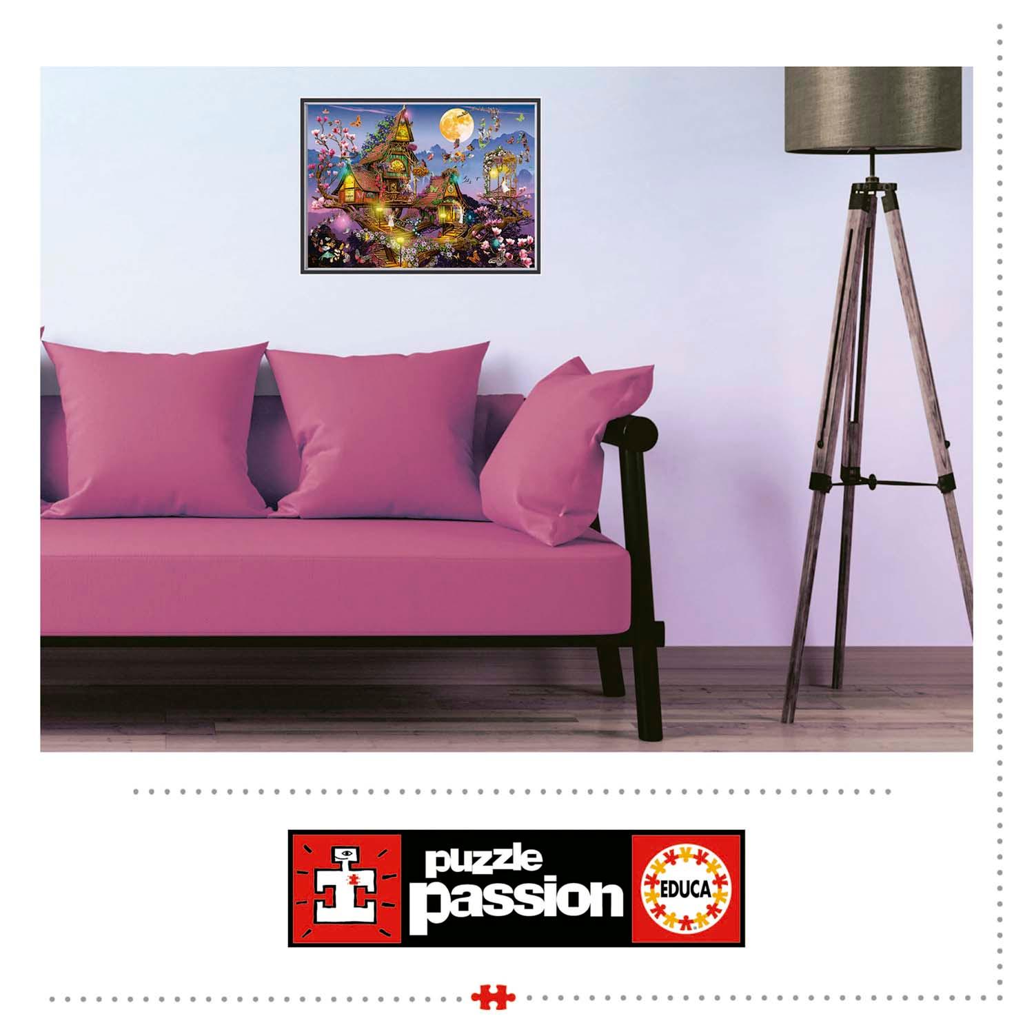 Beispielinhalt (Bild) Educa - Elfenhaus - Puzzle 500 Teile