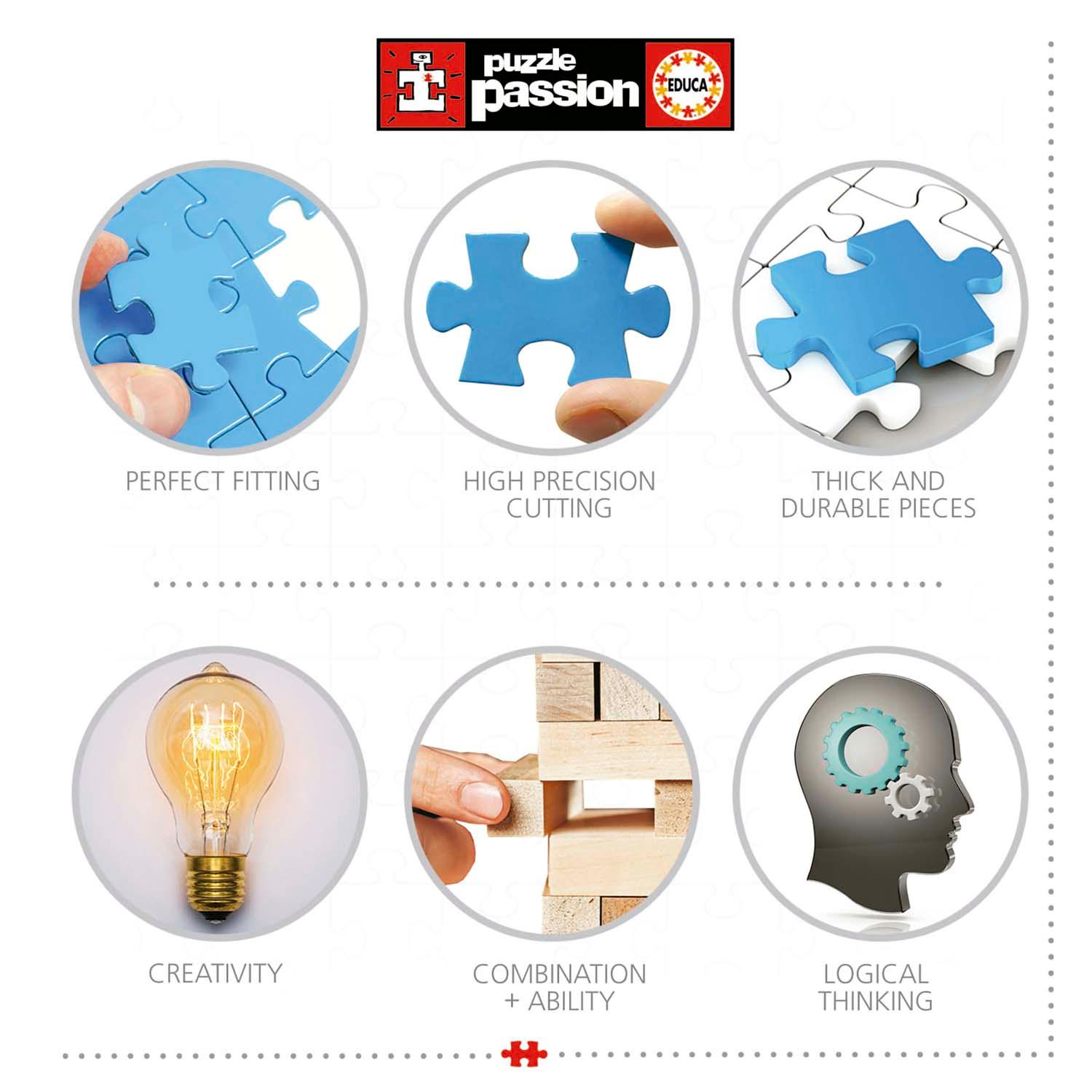 Beispielinhalt (Bild) Educa - Elfenhaus - Puzzle 500 Teile