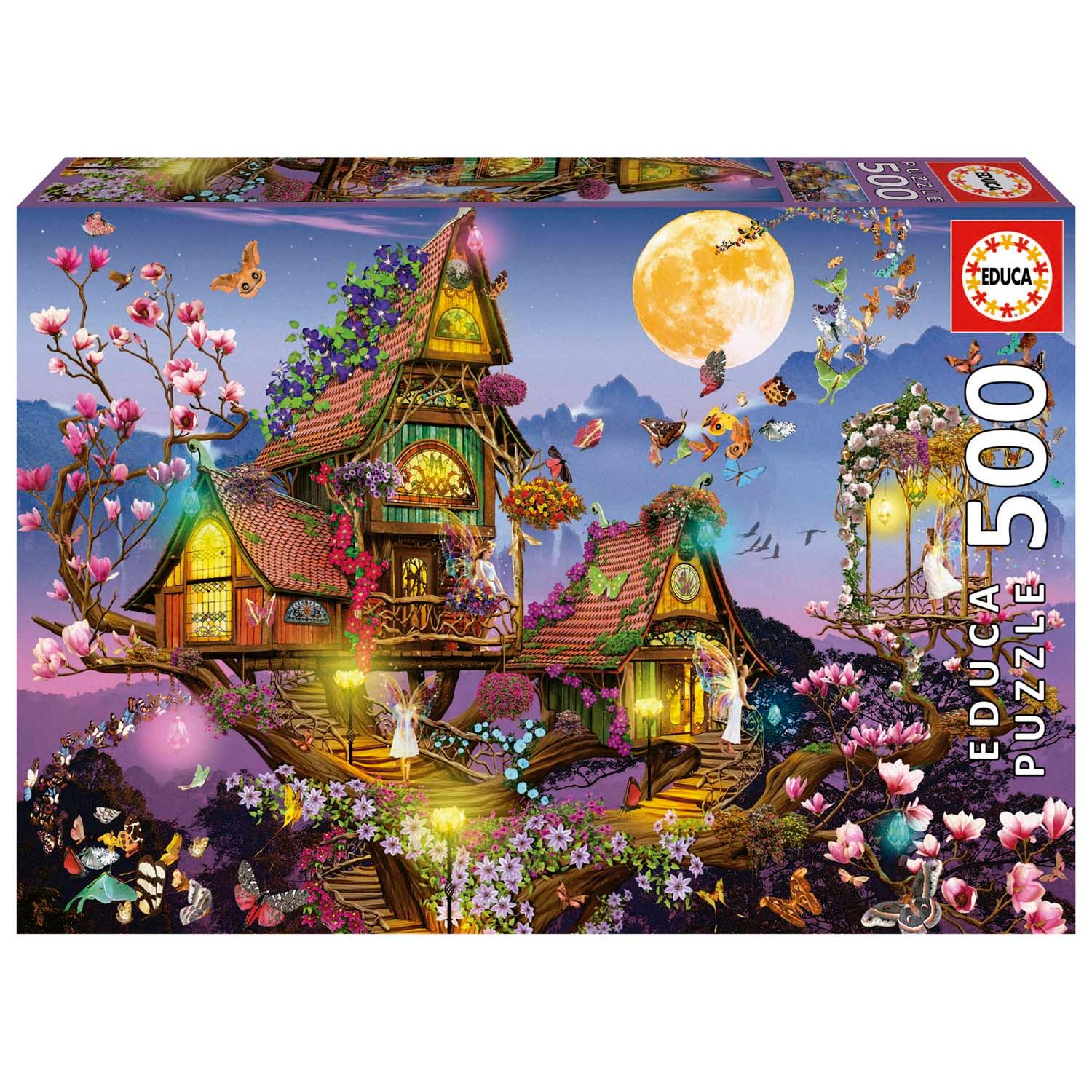 Vorderes Coverbild Educa - Elfenhaus - Puzzle 500 Teile