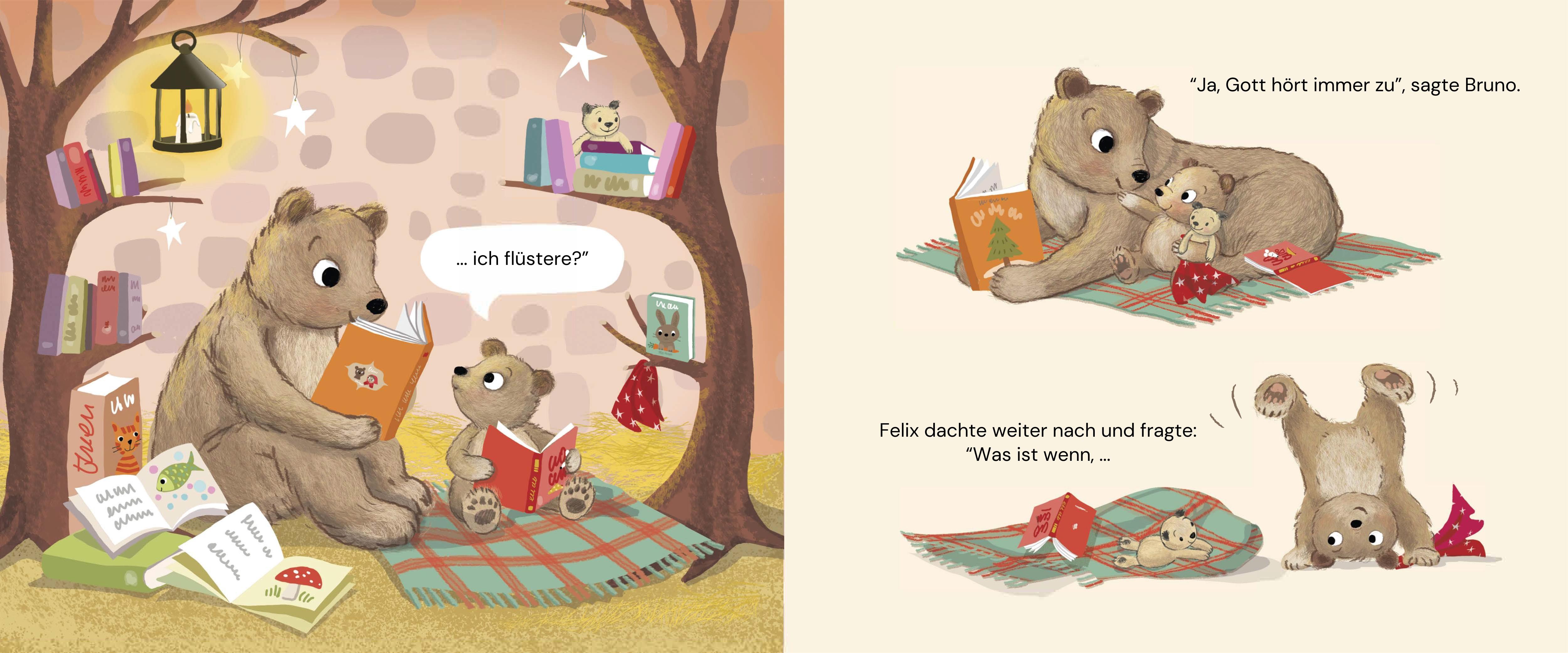 Beispielinhalt (Bild) Pfötchen zusammen für Gott