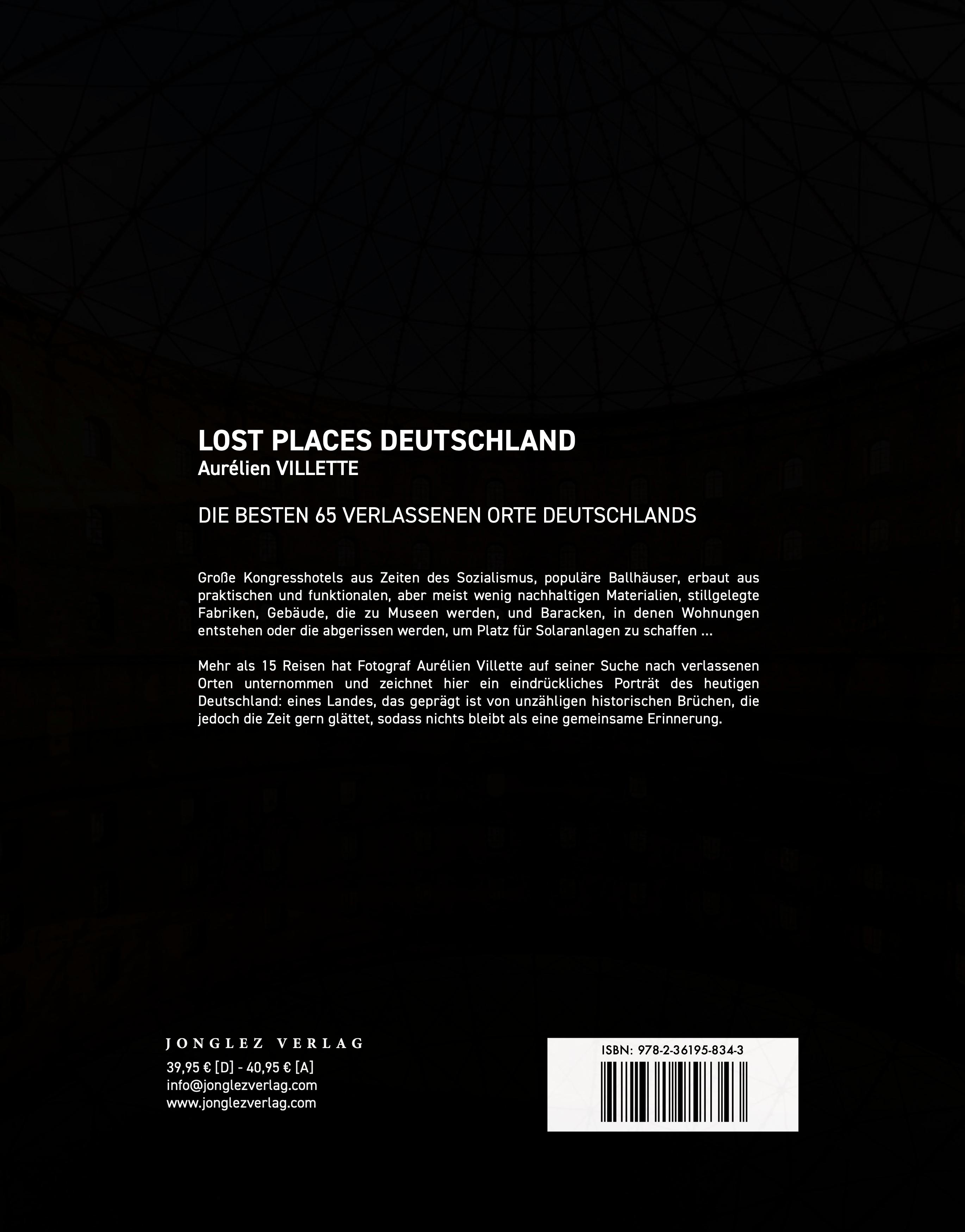 Rückseitencover Lost Places - Deutschland