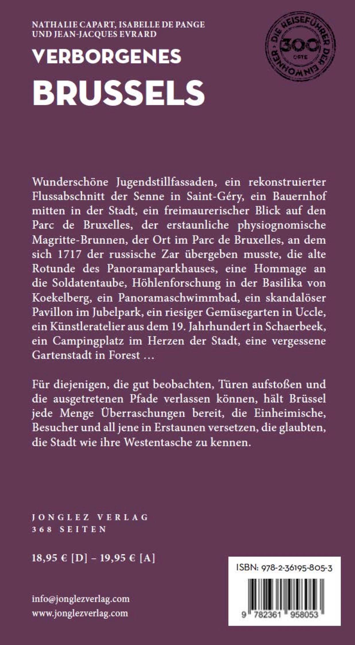 Rückseitencover Verborgenes Brüssel