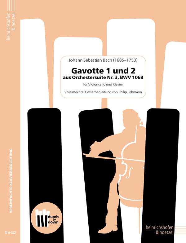 Vorderes Coverbild Gavotte 1 + 2 aus der Orchestersuie Nr. 3 BWV  1068